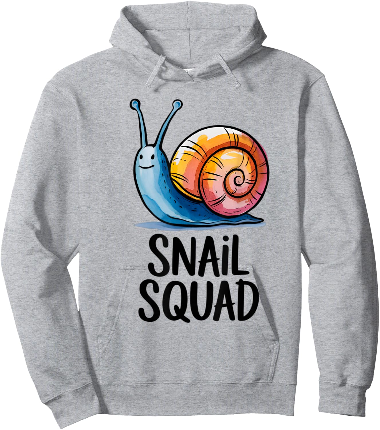 Snail Squad Snail Kids Hoodie - Hoodie | Ash