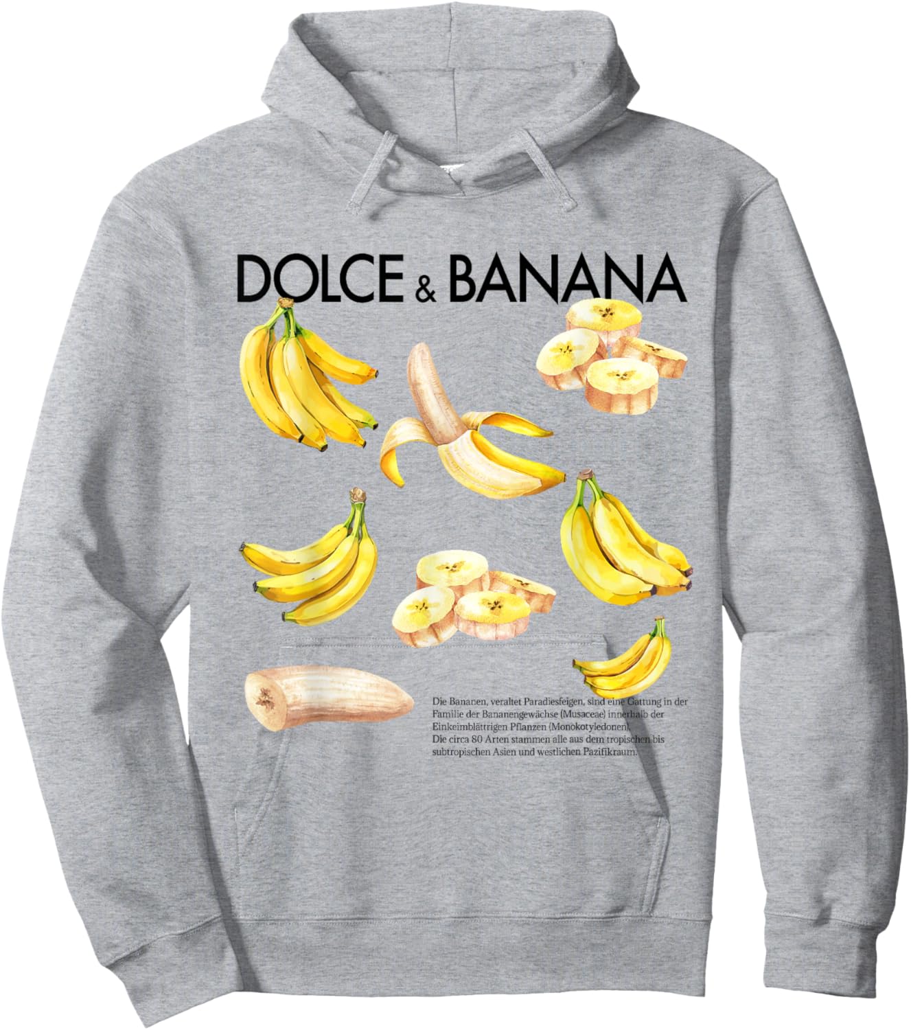 Dolce & Banana X Collage Designer Dolce and Banana Banana , White Hoodie - Hoodie | Ash