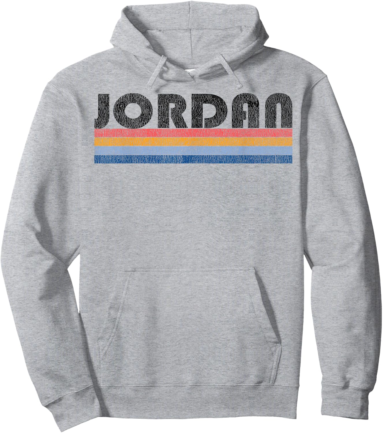 Vintage 1980s Style Jordan Hoodie - Hoodie | Ash