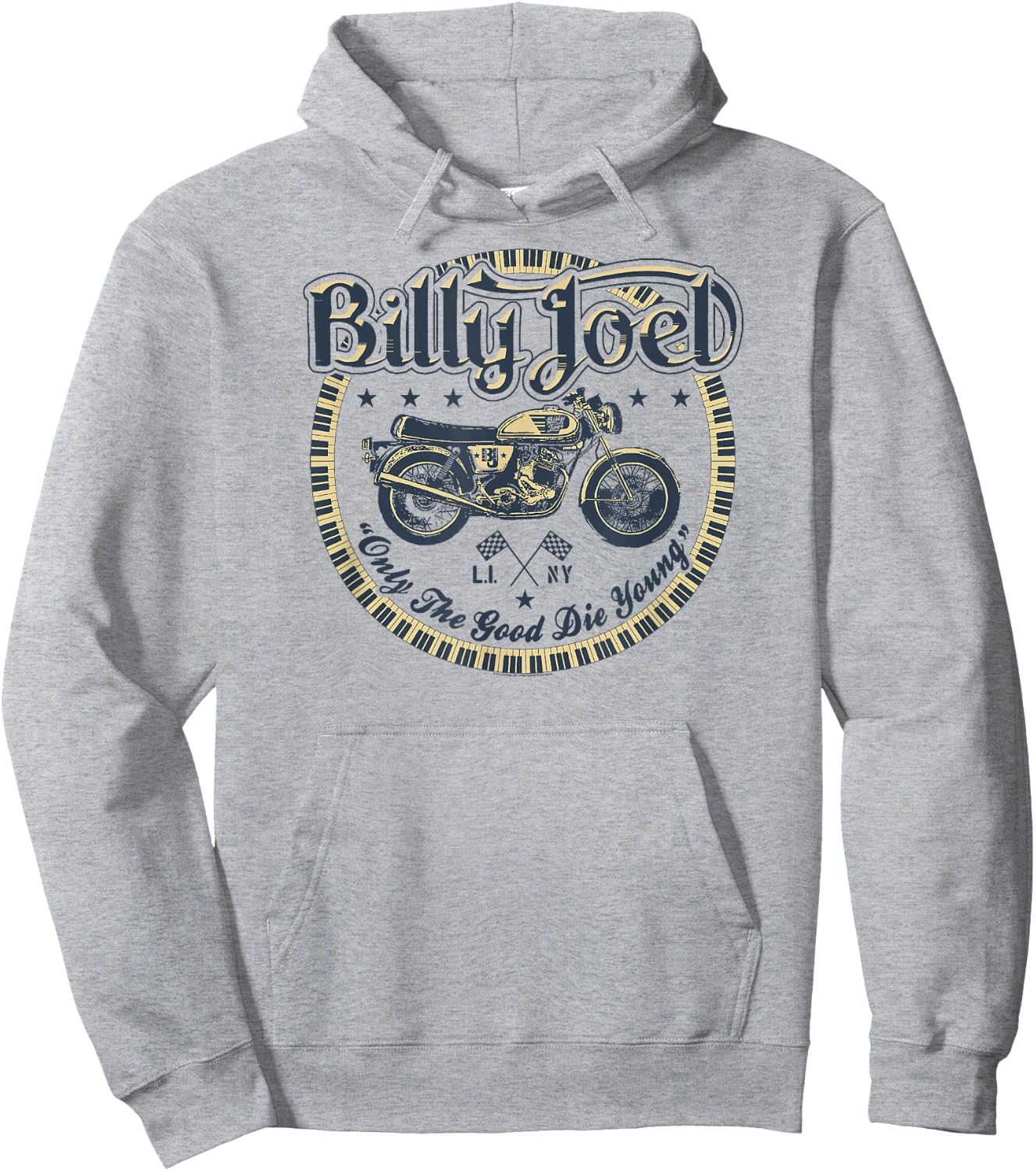 Billy Joel - Only The Good Hoodie - Hoodie | Ash