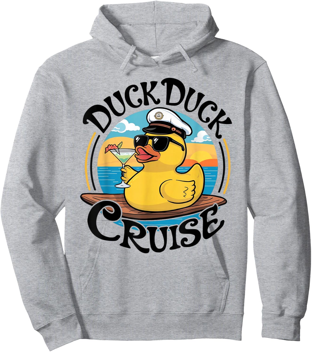 Duck Duck Cruise Funny Family Cruising, Girls Gone Cruising Hoodie - Hoodie | Ash