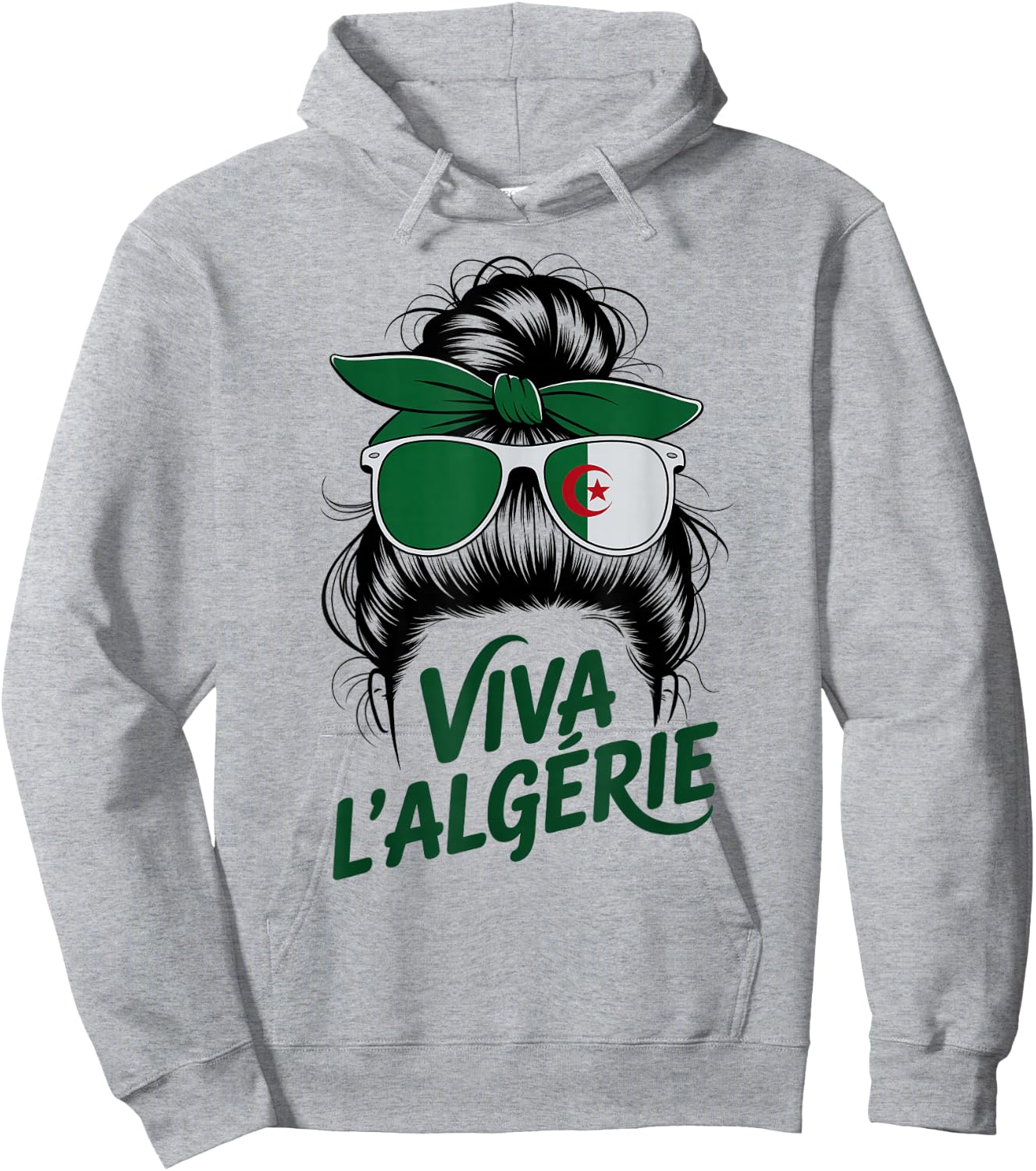 Proud Viva L'ALGÉRIE Trip Toujours Girl Spirit Mom Favorite Hoodie - Hoodie | Ash