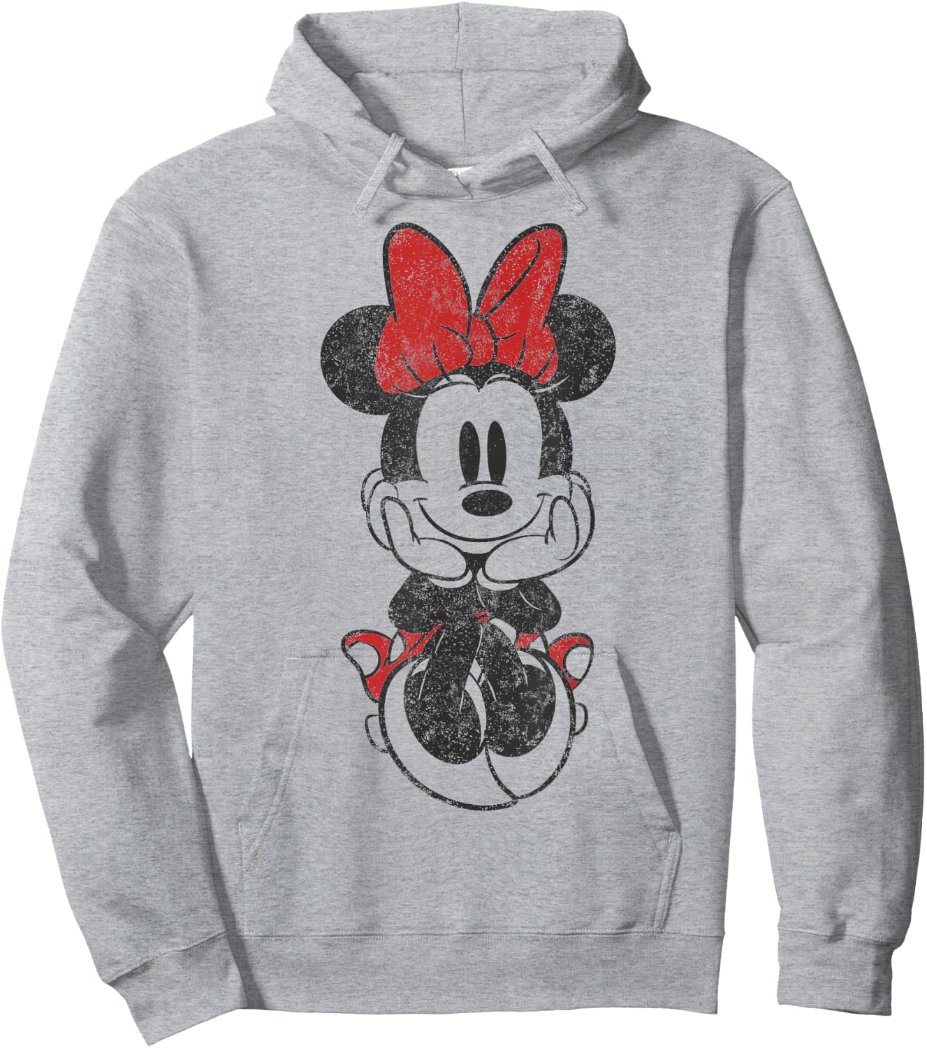 Disney Mickey and Friends Minnie Mouse Vintage Sitting Hoodie - Hoodie | Ash