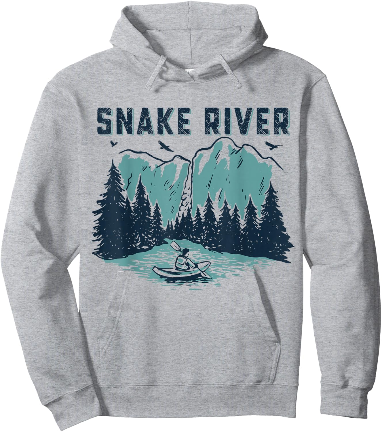 Snake River Kayaking, Snake River Hoodie - Hoodie | Ash