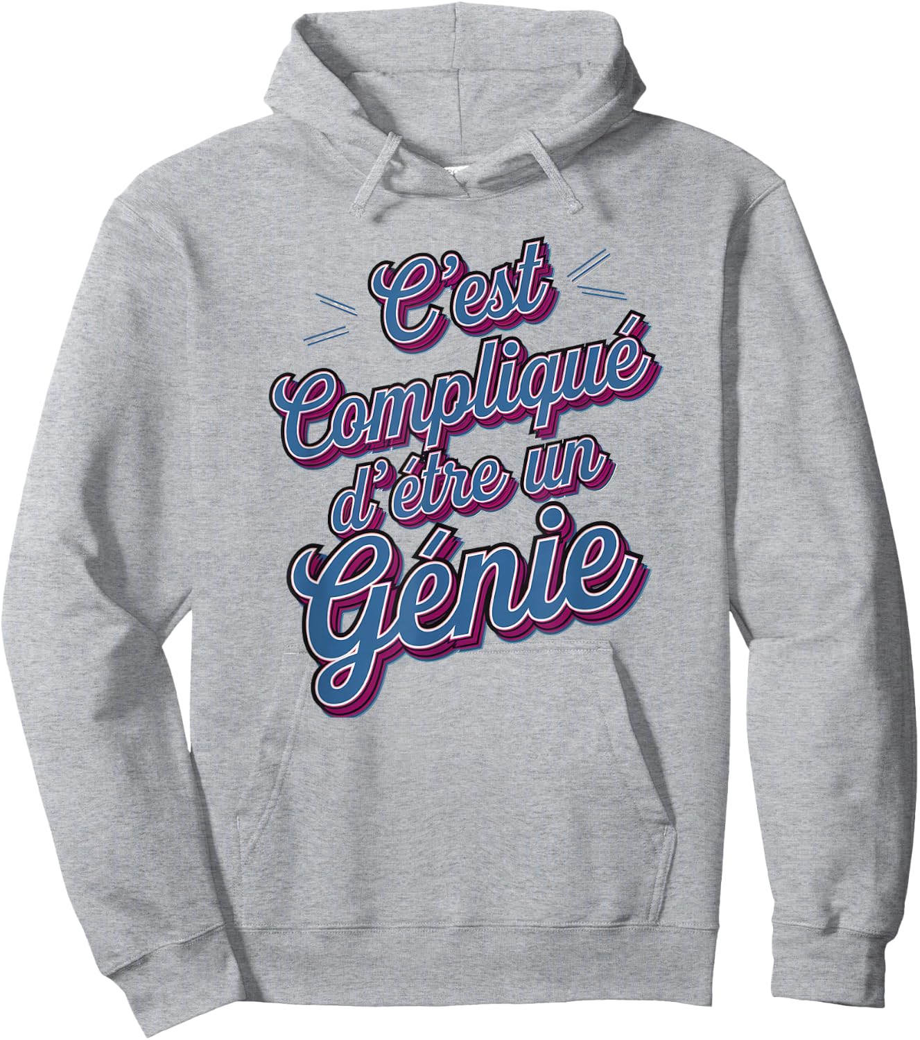 It's Complicated to Be a Genius Gift Humor , white, S Hoodie - Hoodie | Ash