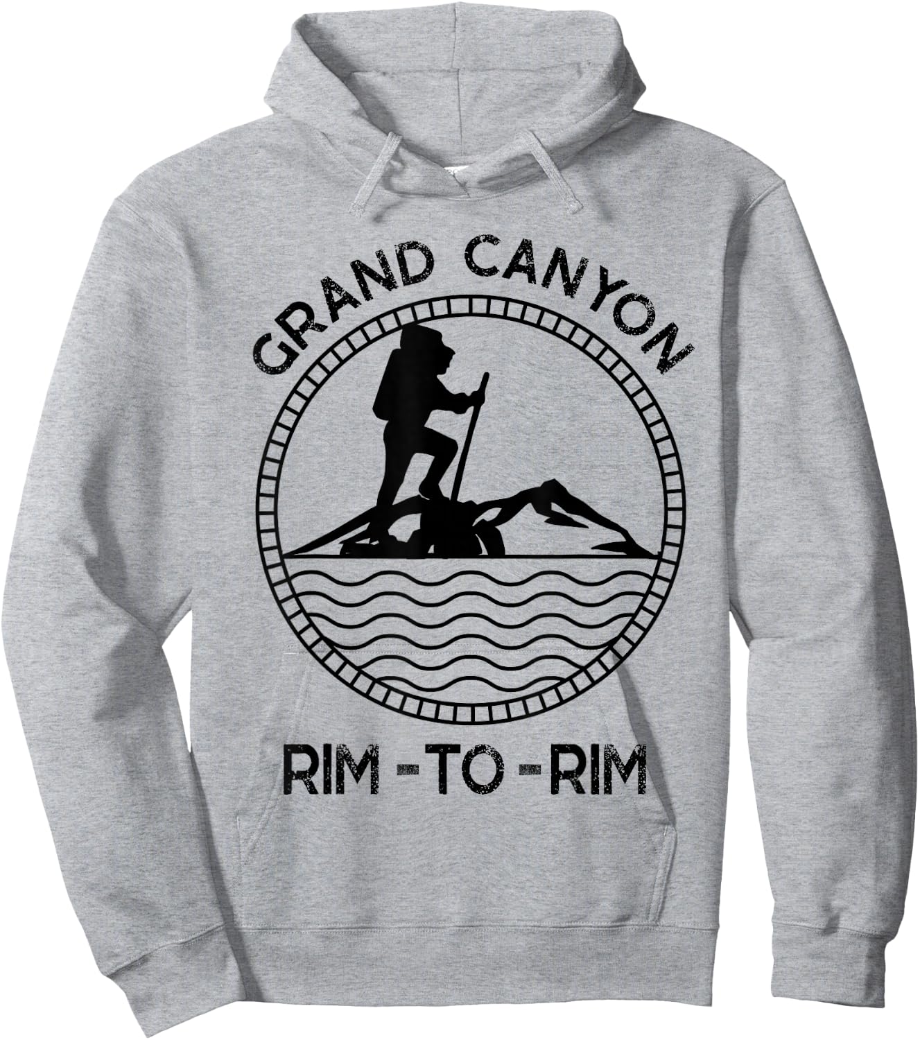 South Rim to North Rim Grand Canyon Hike in Arizona Souvenir Hoodie - Hoodie | Ash