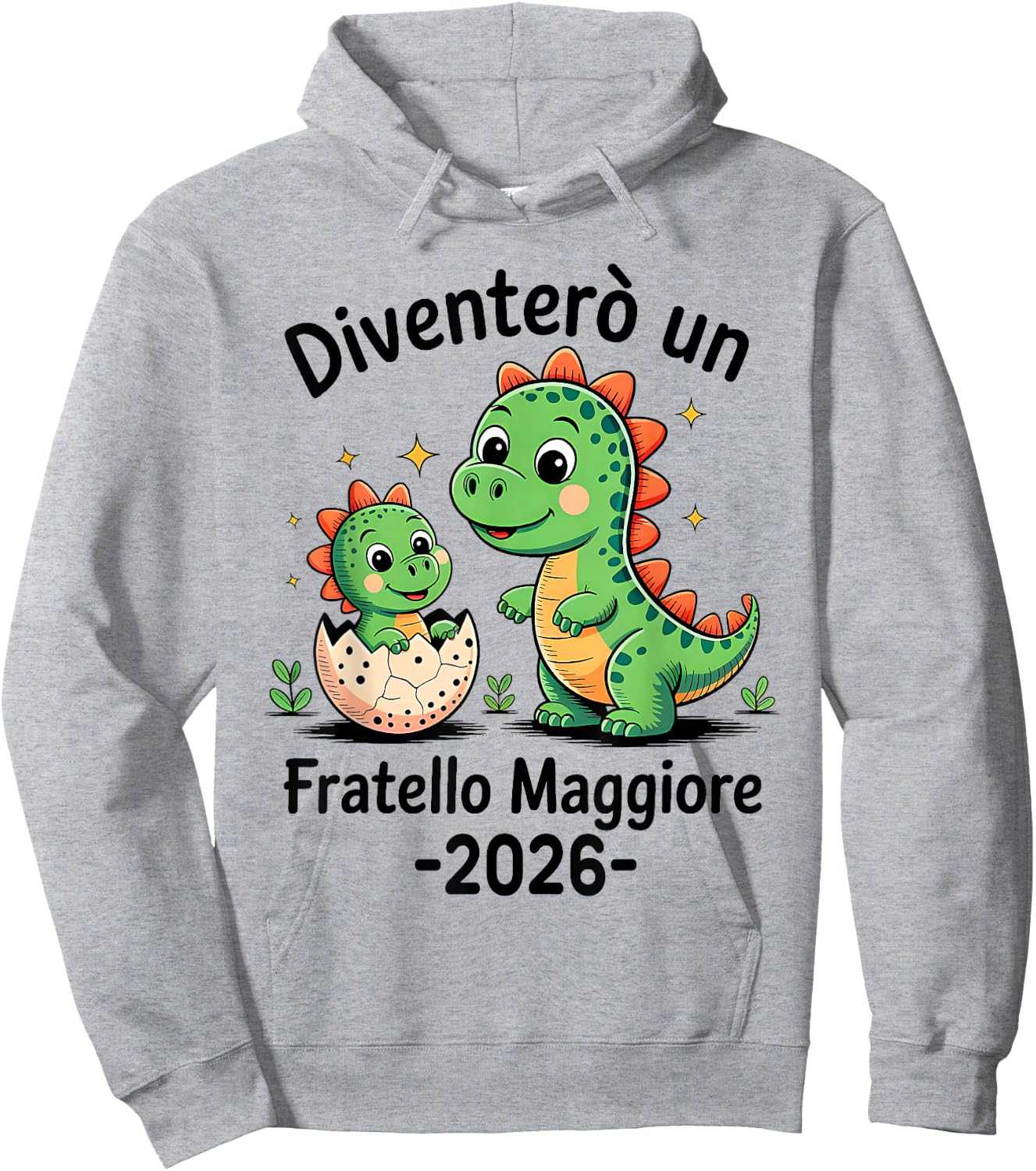 Fratello Maggiore 2026 Diventerò Fratello Maggiore 2026 Hoodie - Hoodie | Ash