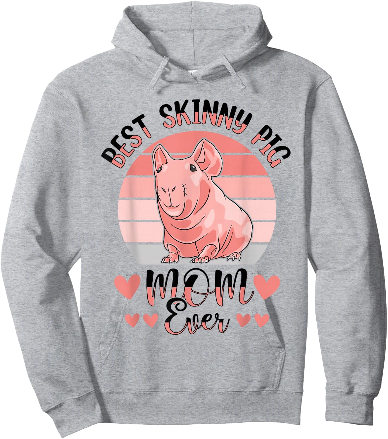 Hairless Guinea Pig Skinny Pig Owner Cavy Rodent Pet Hoodie - Hoodie | Ash