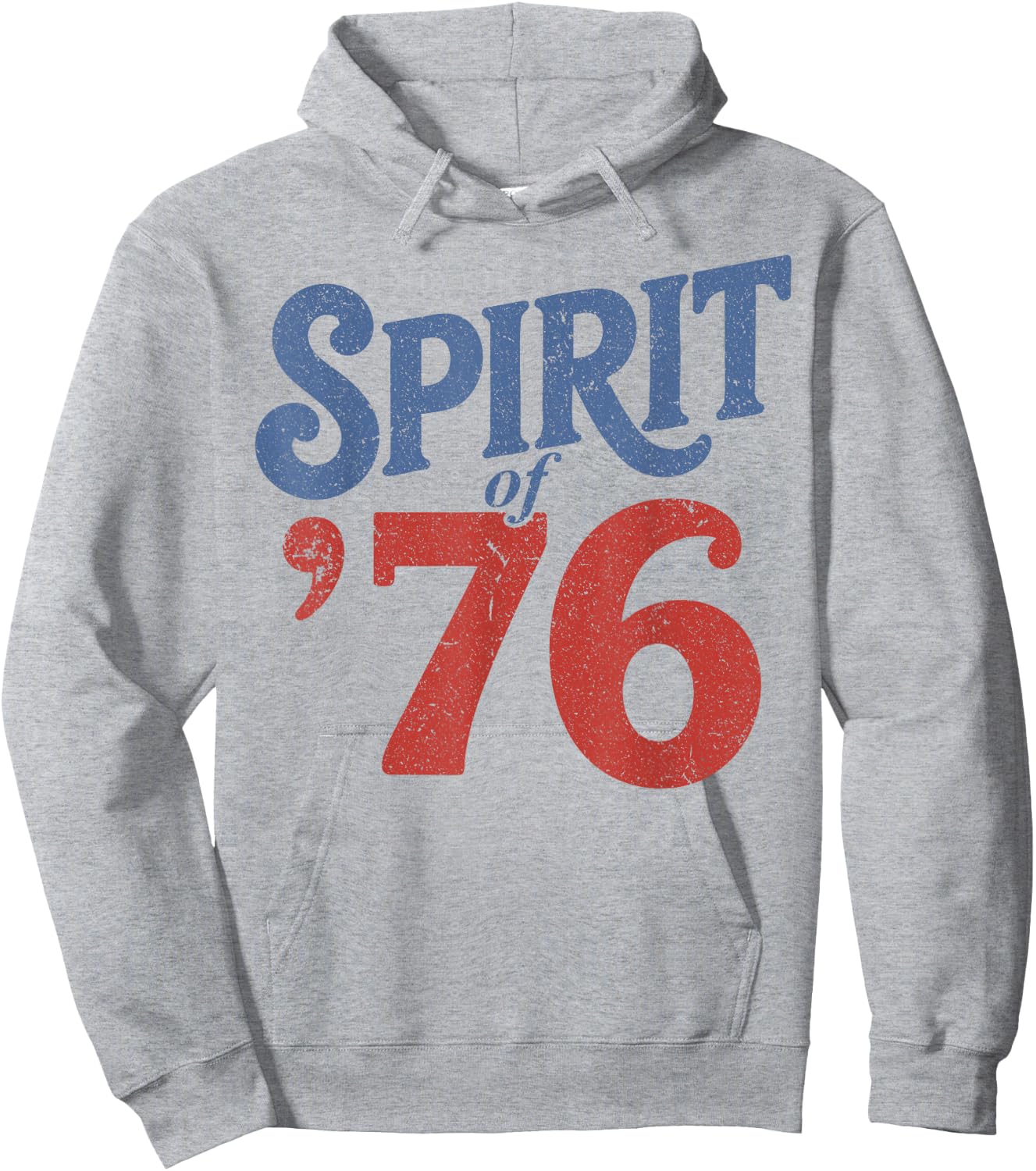 The Spirit 76 Vintage Retro 4th of July Independence Day Hoodie - Hoodie | Ash