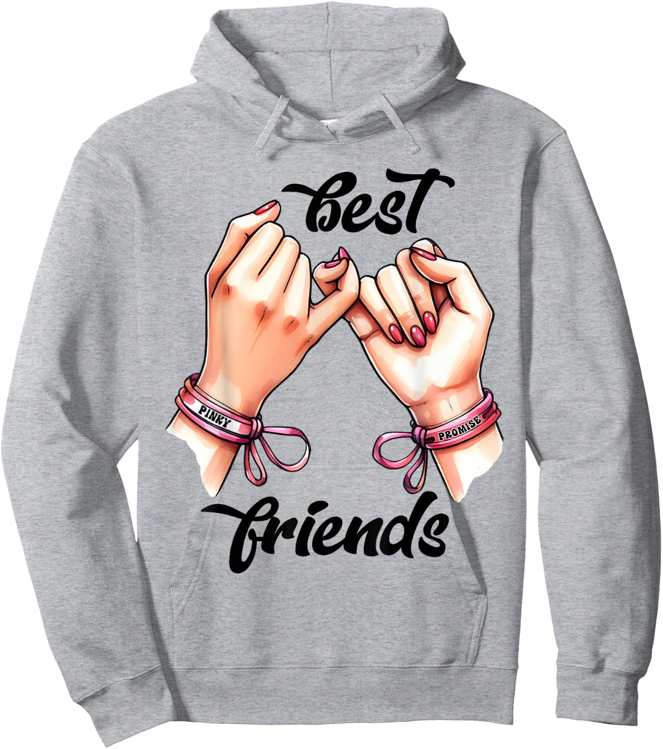 BFF Spirit Week Girls Best Friends Matching, white, S Hoodie - Hoodie | Ash
