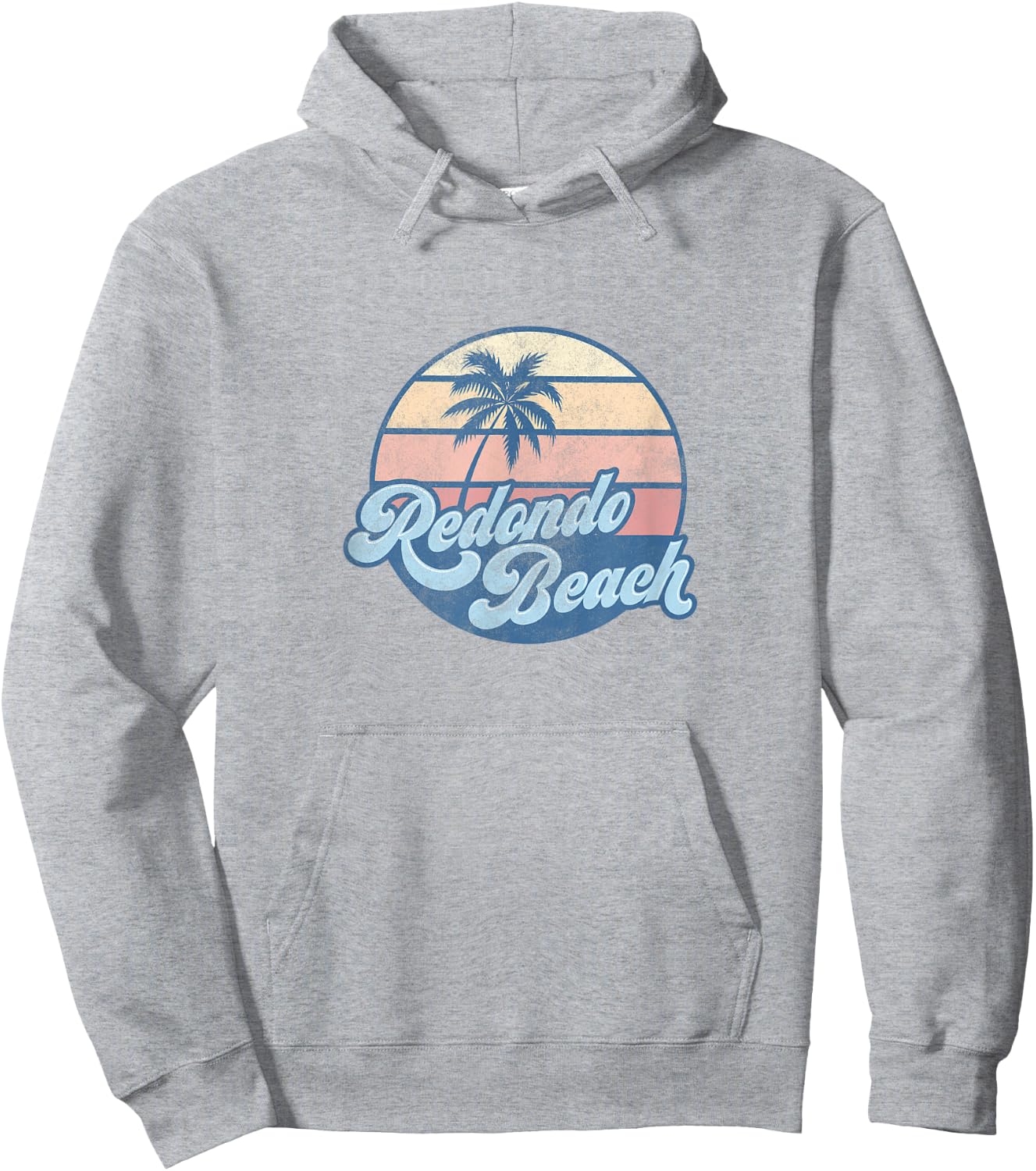 Redondo Beach California CA T Shirt Vintage 70s Surfer Hoodie - Hoodie | Ash