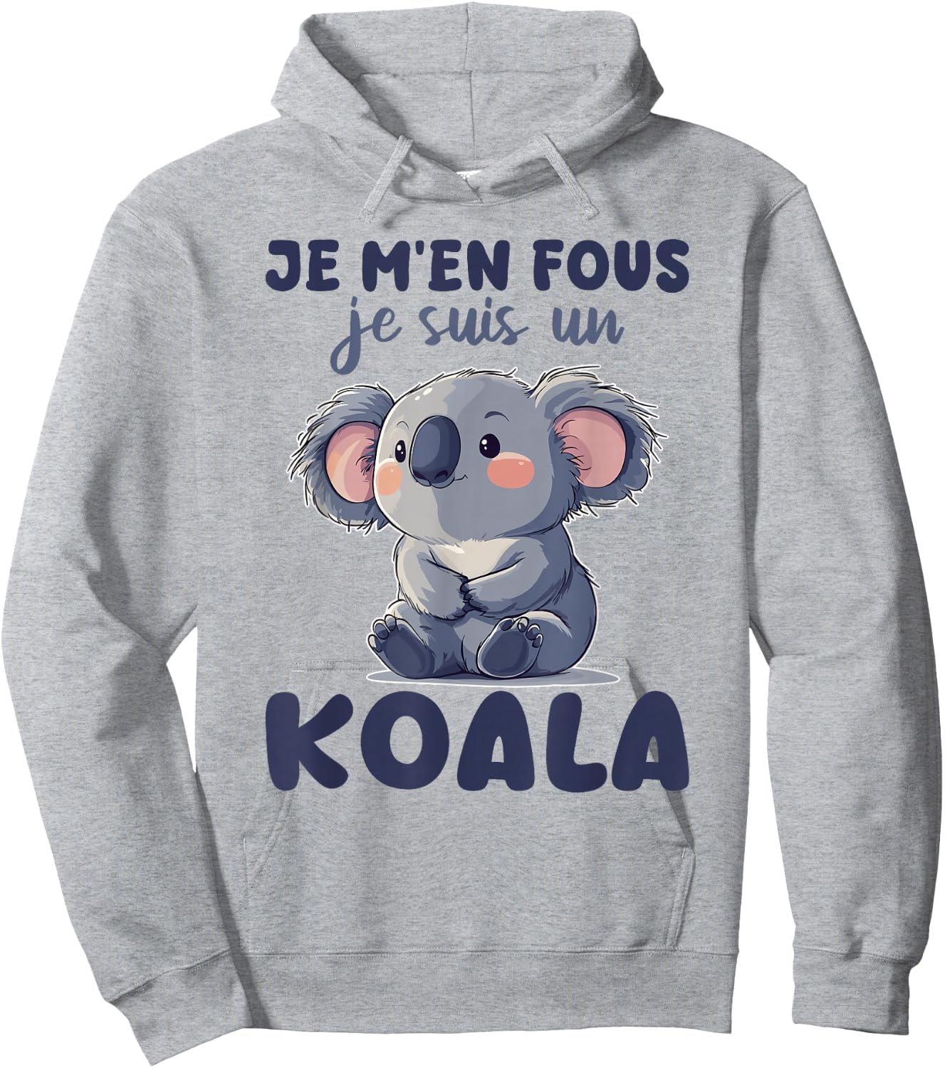 Je M'en Fous Je Suis Un Koala - Cute Koala , white, S Hoodie - Hoodie | Ash