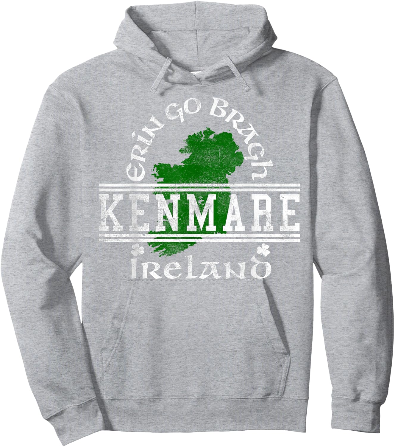 Kenmare Ireland Distressed Hoodie - Hoodie | Ash