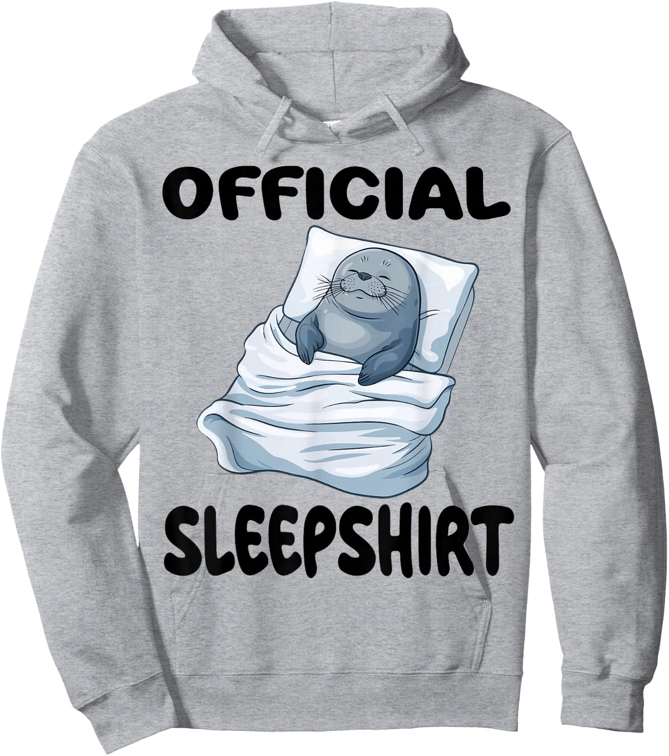 Seal Official Sleepshirt Pajamas Nightgown Hoodie - Hoodie | Ash