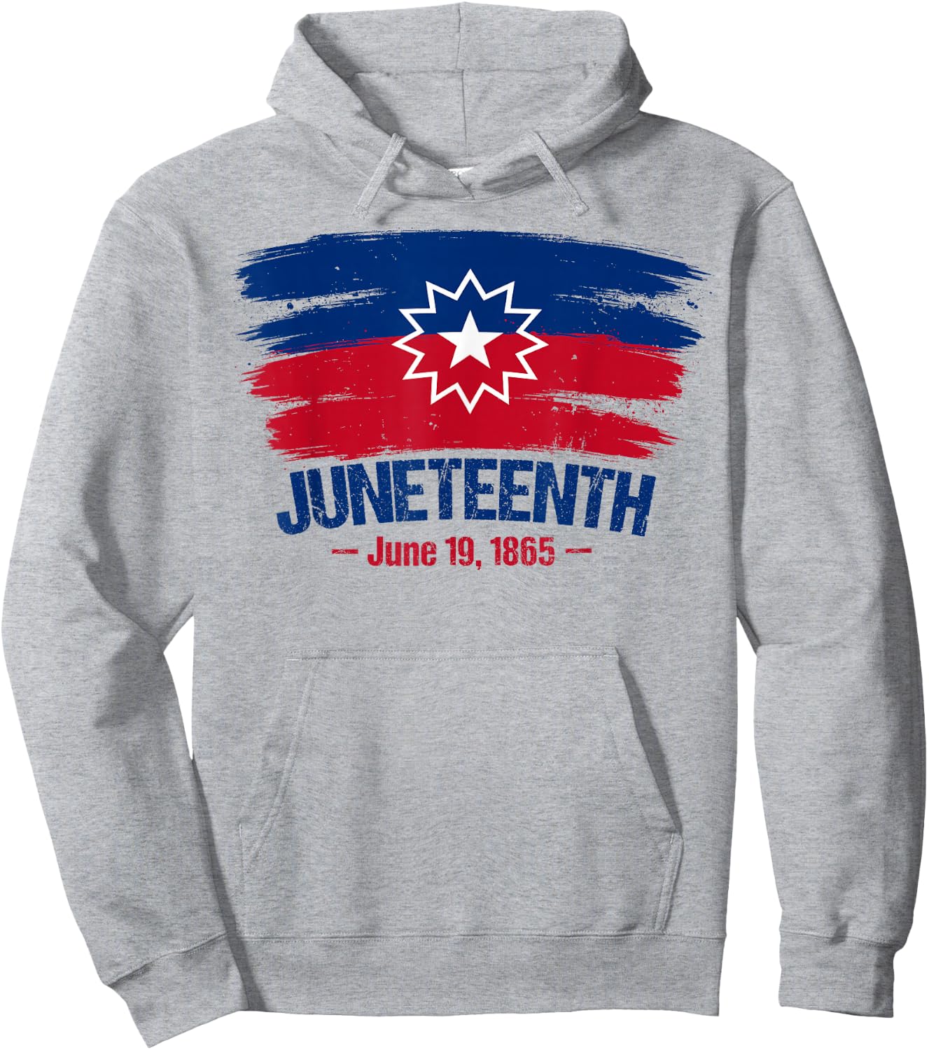Juneteenth Flag Red White Blue Meaning Black History Freedom Hoodie - Hoodie | Ash