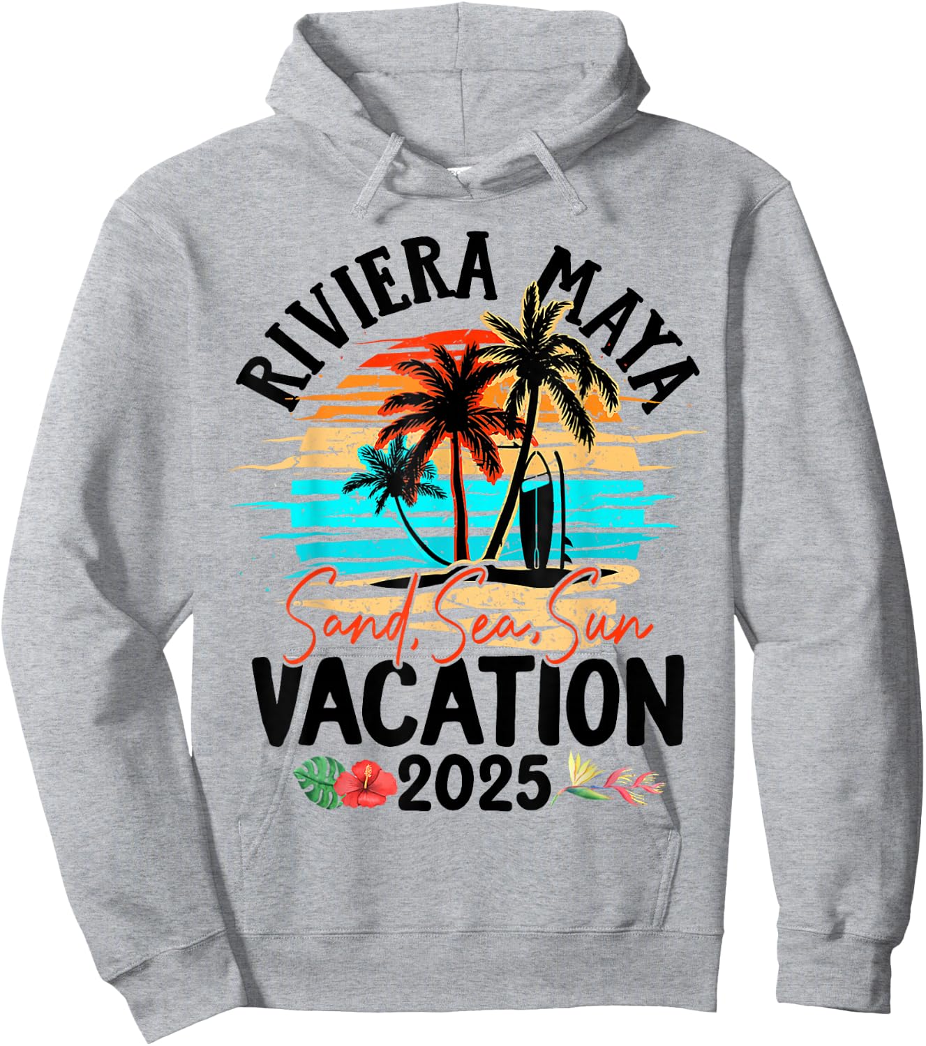 Riviera Maya Mexico Vacation 2025 Matching Family Group Hoodie - Hoodie | Ash