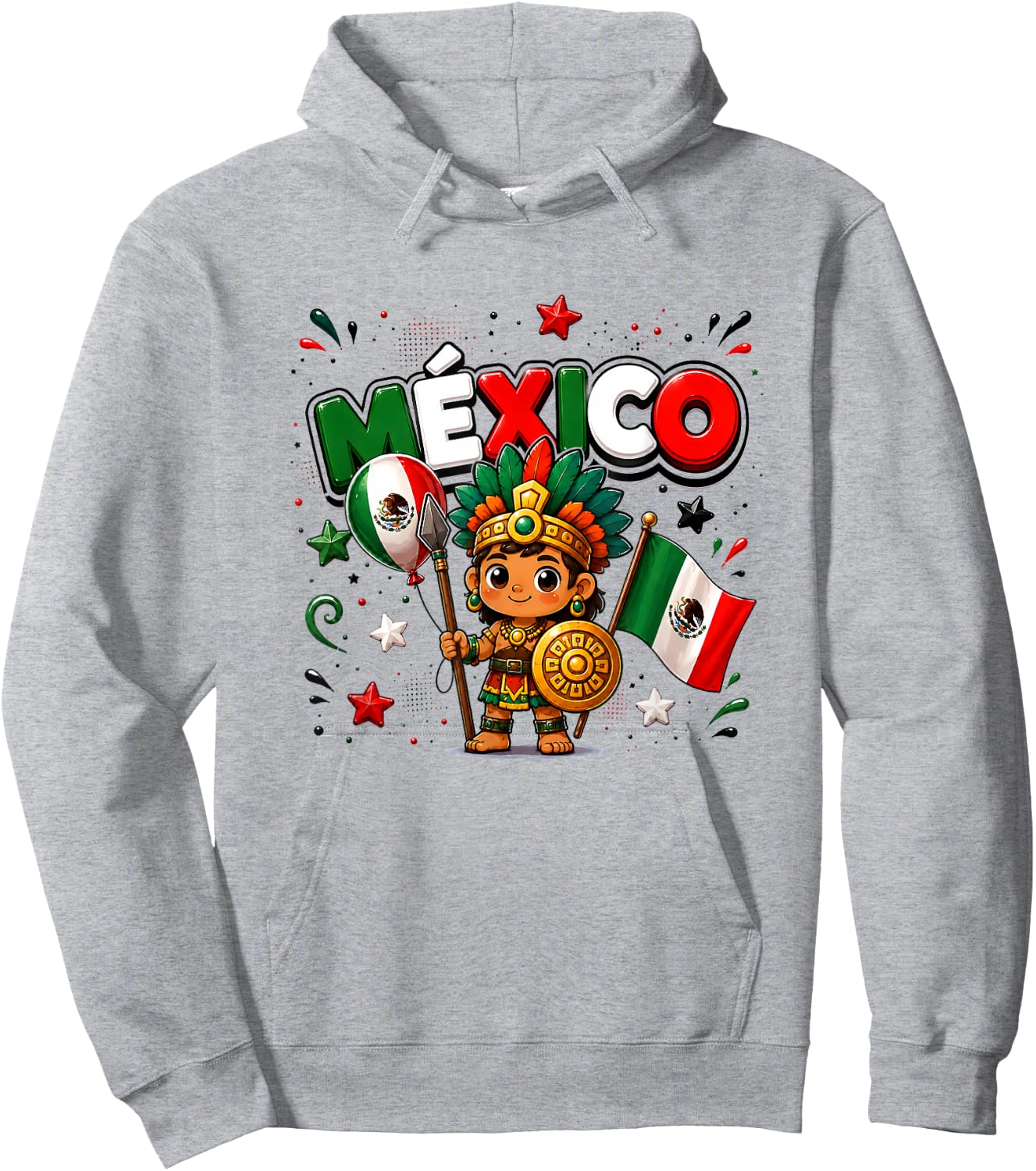 Drapeau du Mexique, Carte Mexicaine pour Enfants et Filles Hoodie - Hoodie | Ash