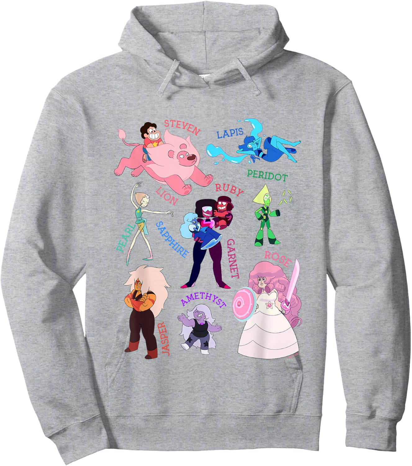 Steven Universe Earthbound Gems Collage Hoodie - Hoodie | Ash