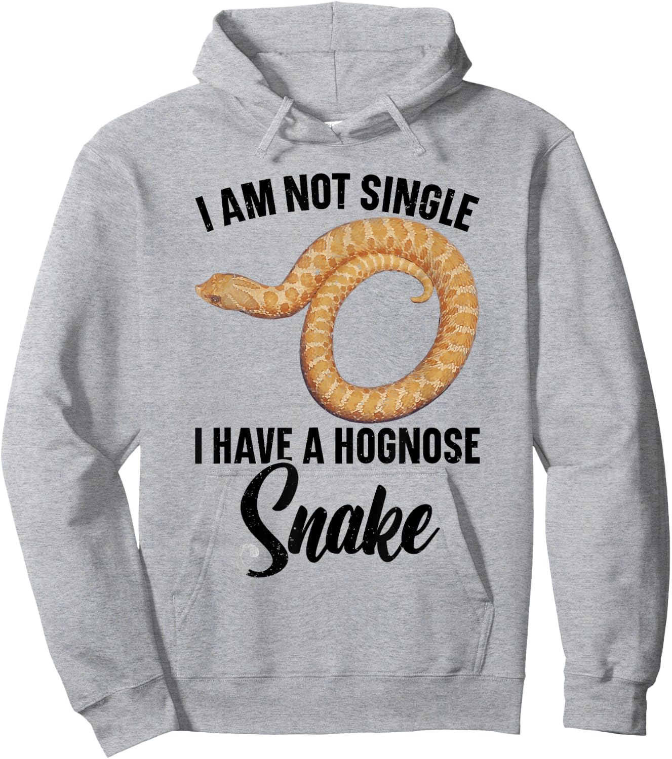 Hognose Snake Plush Hognose Snake Hide Hognose Snake Hoodie - Hoodie | Ash