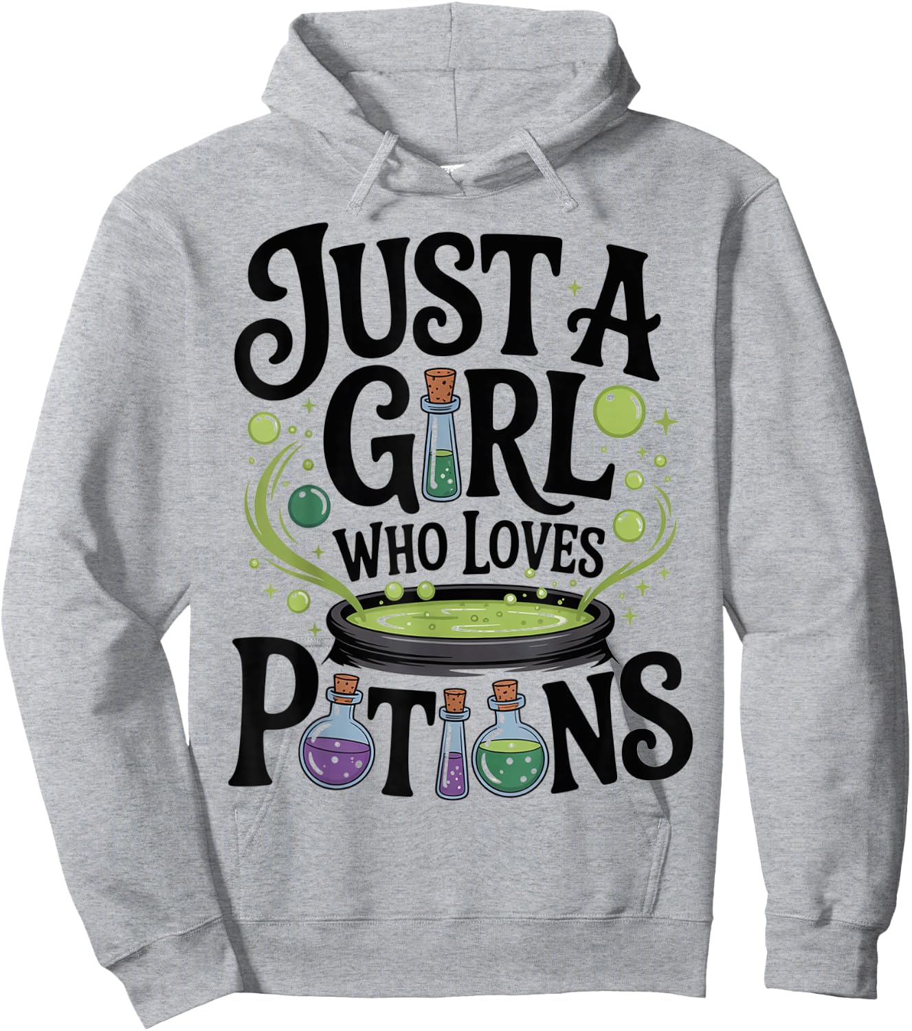 Witch Spells Potion Just a Girl Who Loves Potions Wiccan Hoodie - Hoodie | Ash