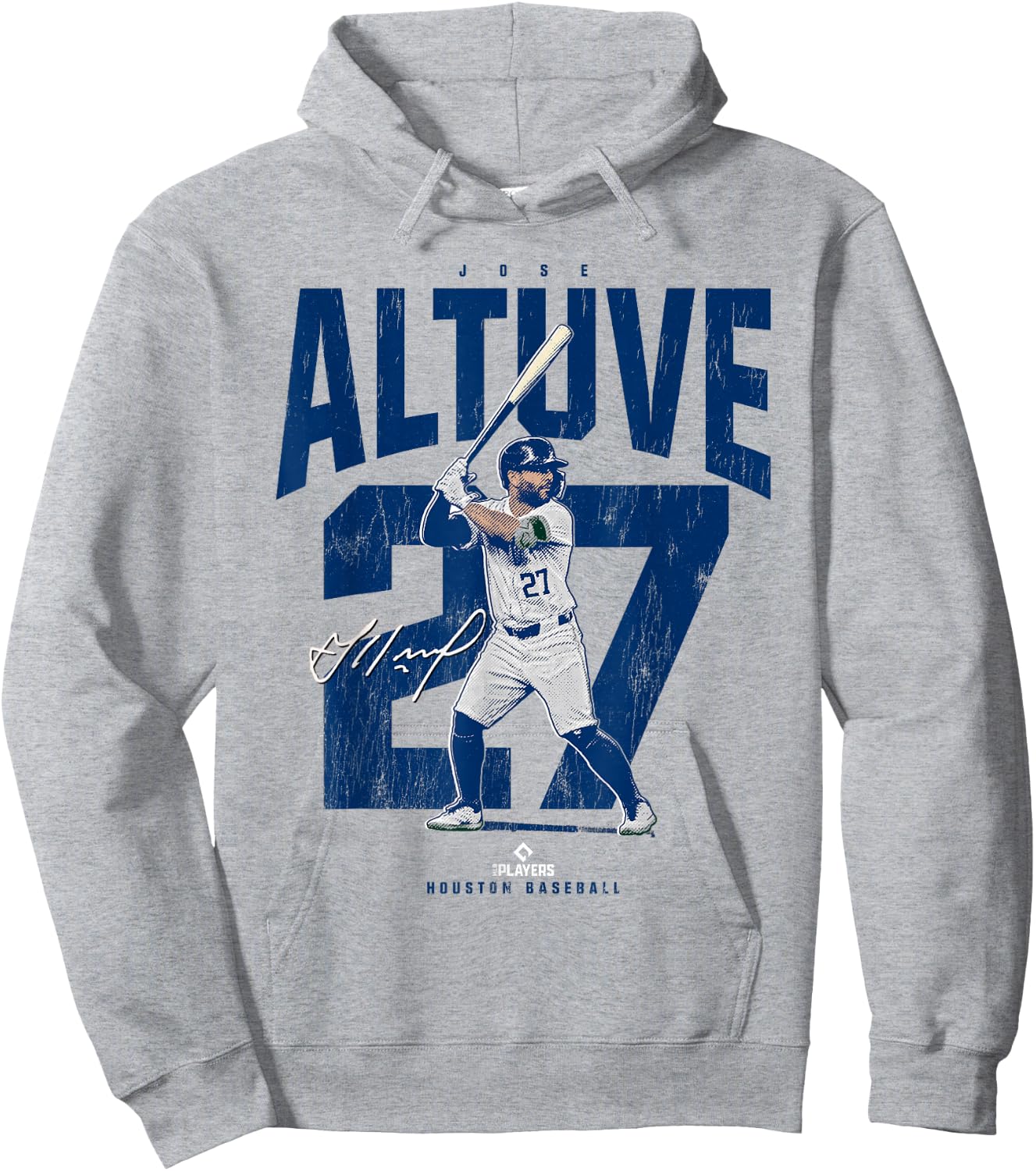 Jose Altuve | Houston Baseball Players | MLBJAL3901 Hoodie - Hoodie | Ash