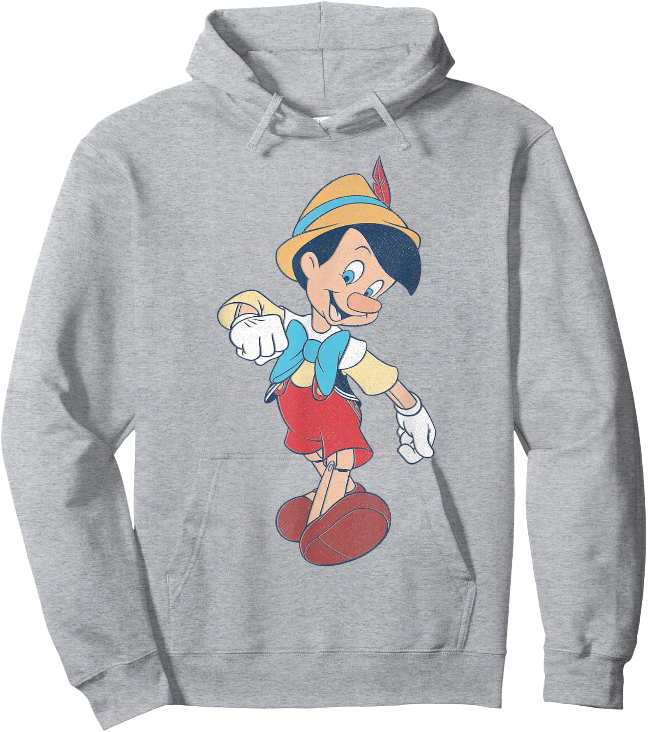 Disney Pinocchio Vintage Portrait Small Hoodie - Hoodie | Ash