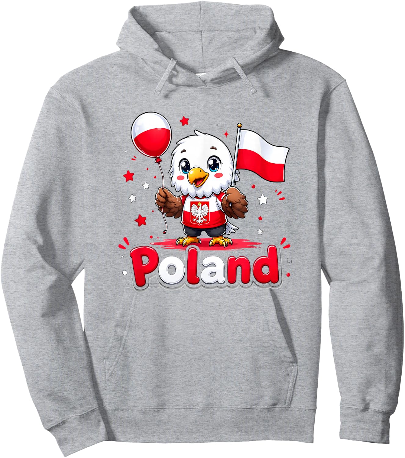 Polen Kinder, Polnische Kleidung, Polen Shirt für Mädchen Hoodie - Hoodie | Ash