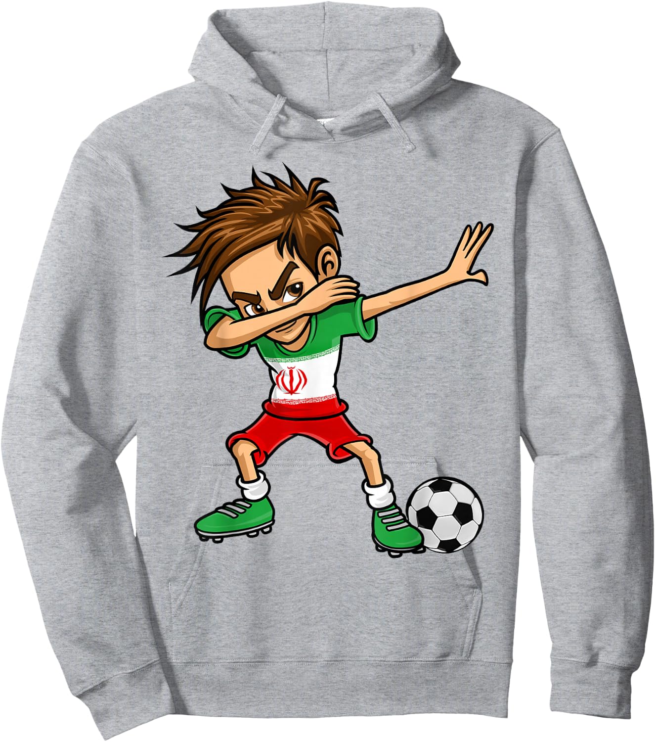 Iran Fußball Trikot - Iran Fußball Junge Hoodie - Hoodie | Ash