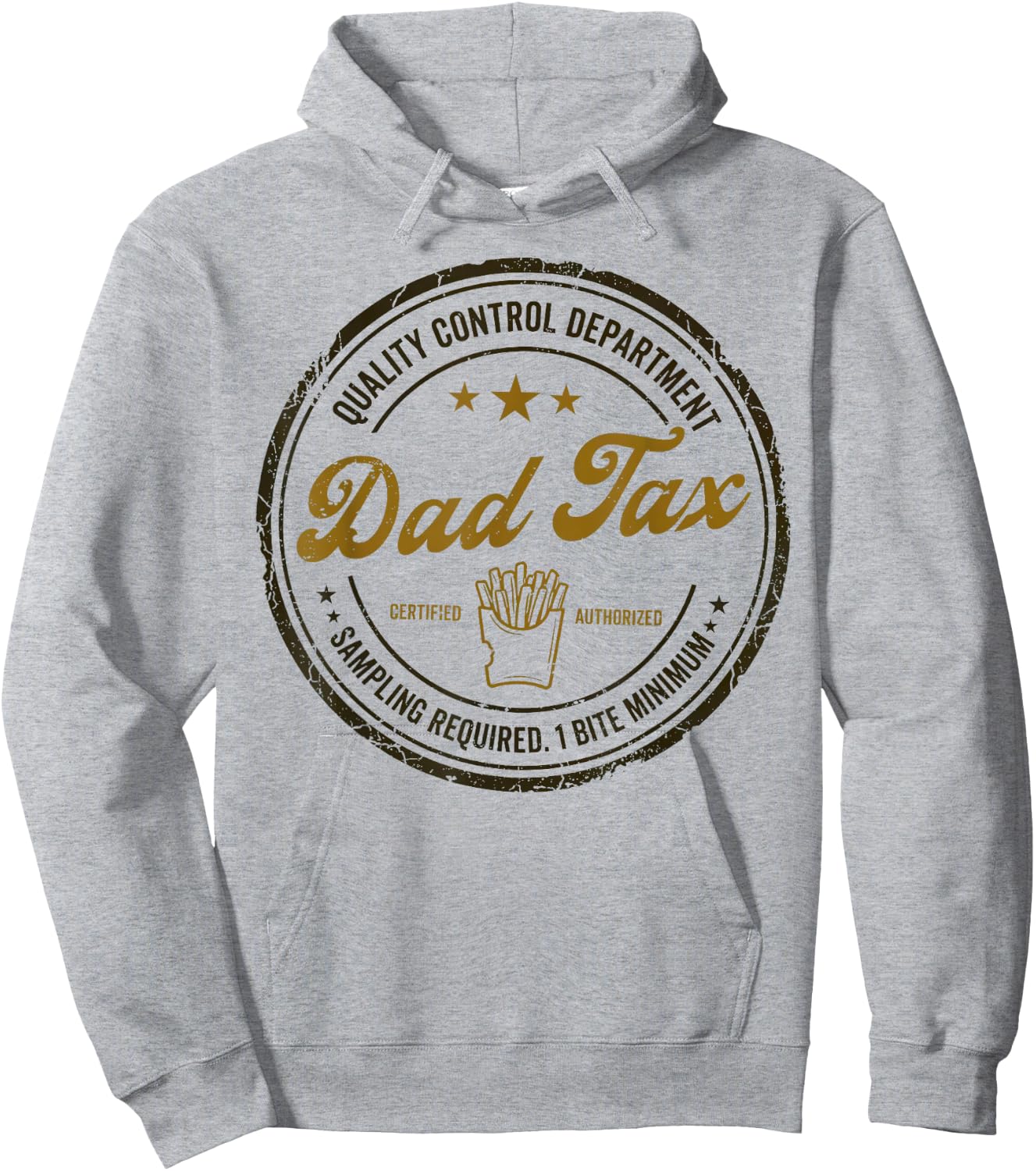 Dad Tax Quality Control Department Sarcastic Snack Checker Hoodie - Hoodie | Ash