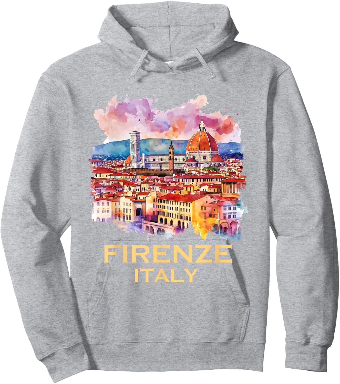Firenze Italy Souvenirs Skyline Souvenir From Florence Italy Hoodie - Hoodie | Ash