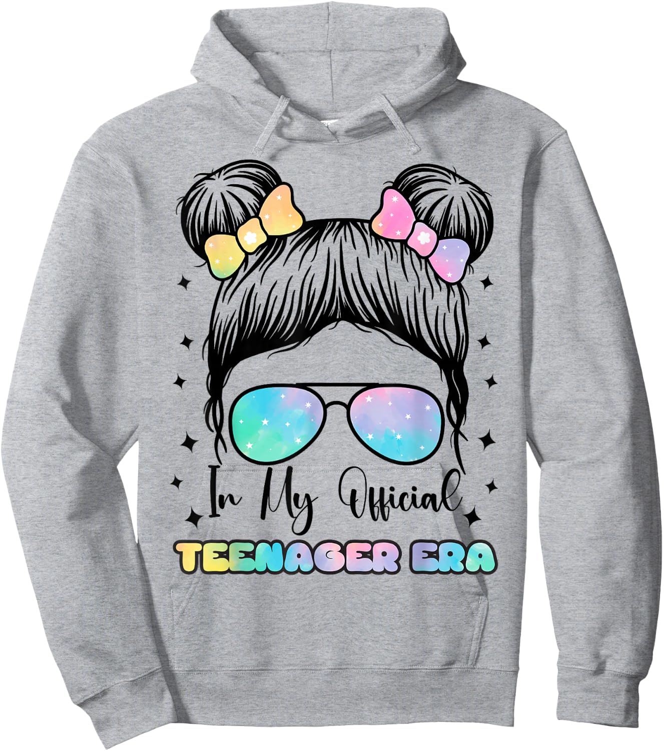 In My Official Teenager Era - 13th Birthday , gray Hoodie - Hoodie | Ash