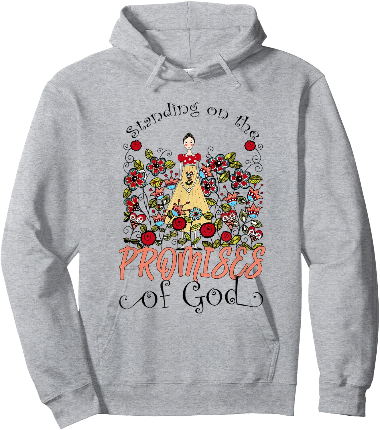 Standing On The Promises Of God Christian Faith Jesus God Hoodie - Hoodie | Ash