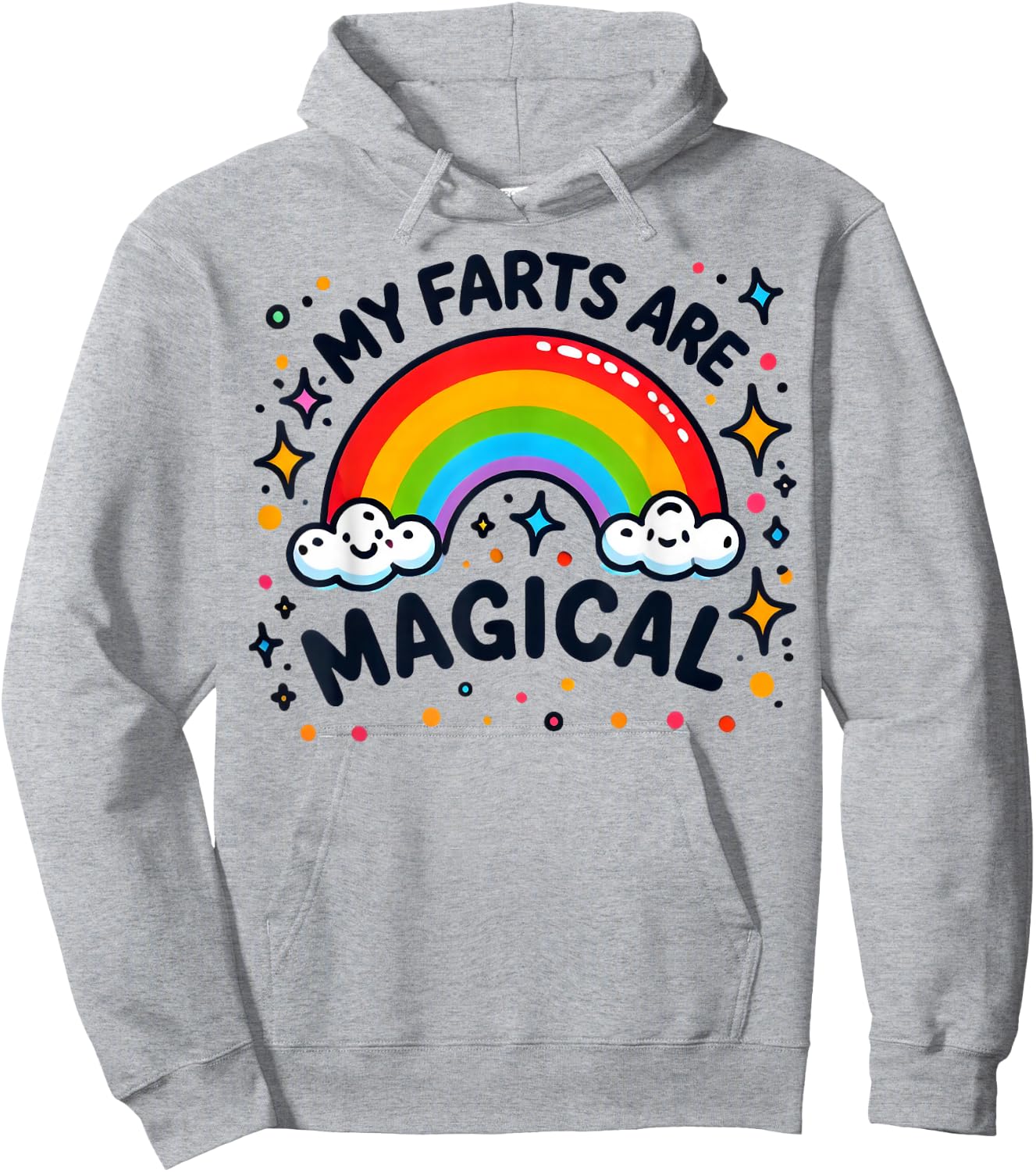 My Farts Are Magical Funny Peinlich Bunt Regenbogen Hoodie - Hoodie | Ash