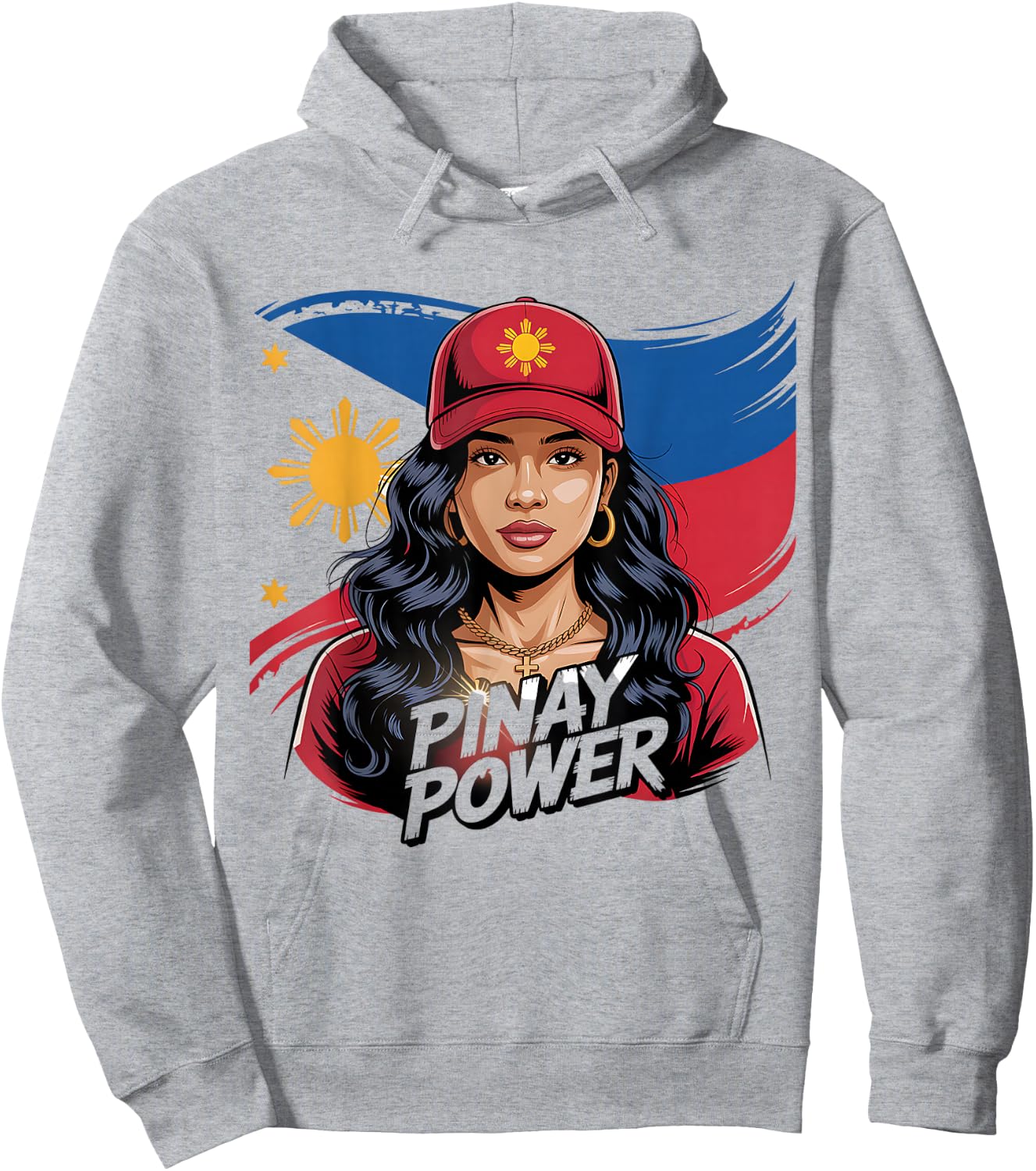 Filipina Girlfriend Pinay Power Hoodie - Hoodie | Ash