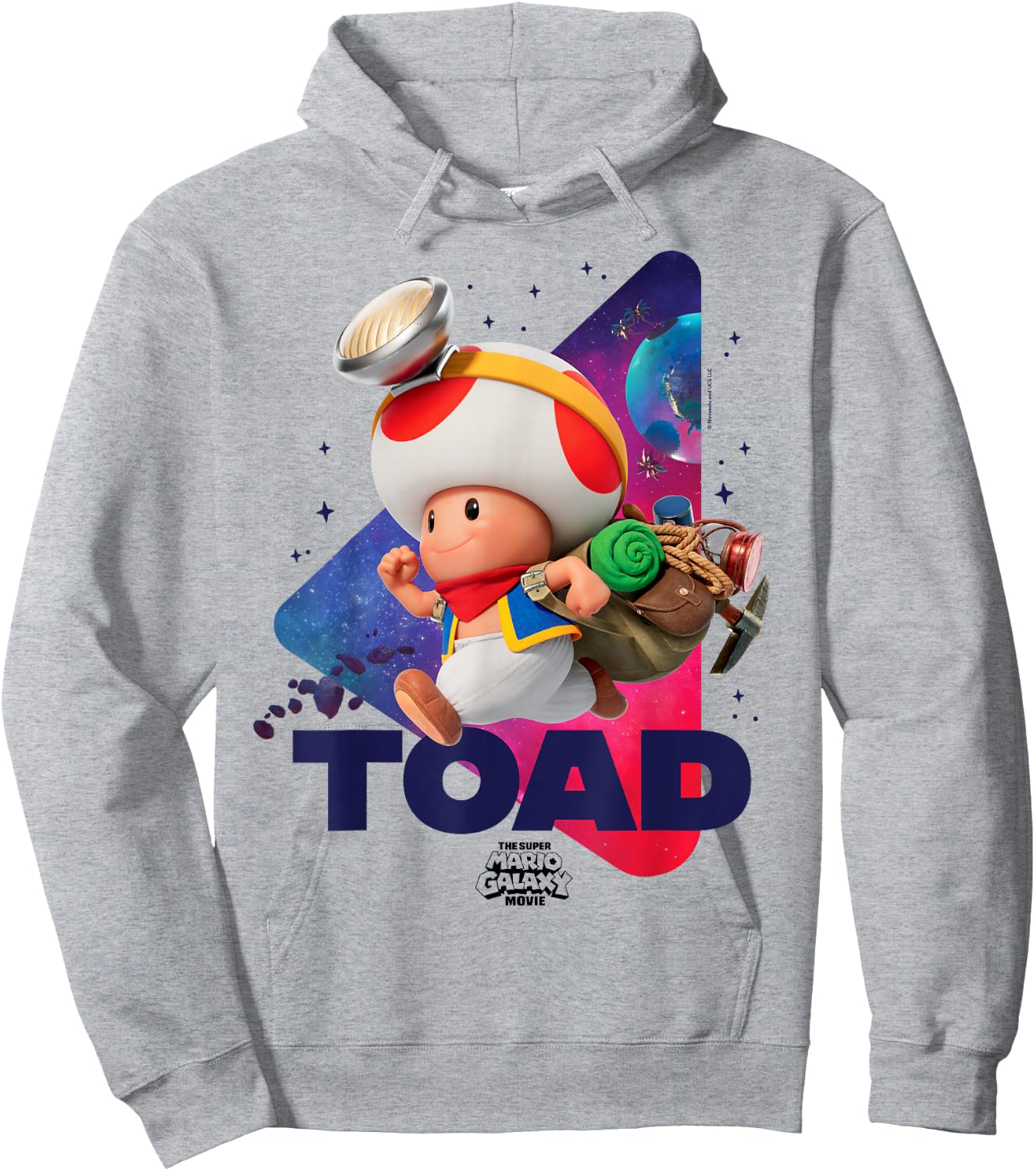 The Super Mario Galaxy Movie Toad Galaxy Run Hoodie - Hoodie | Ash