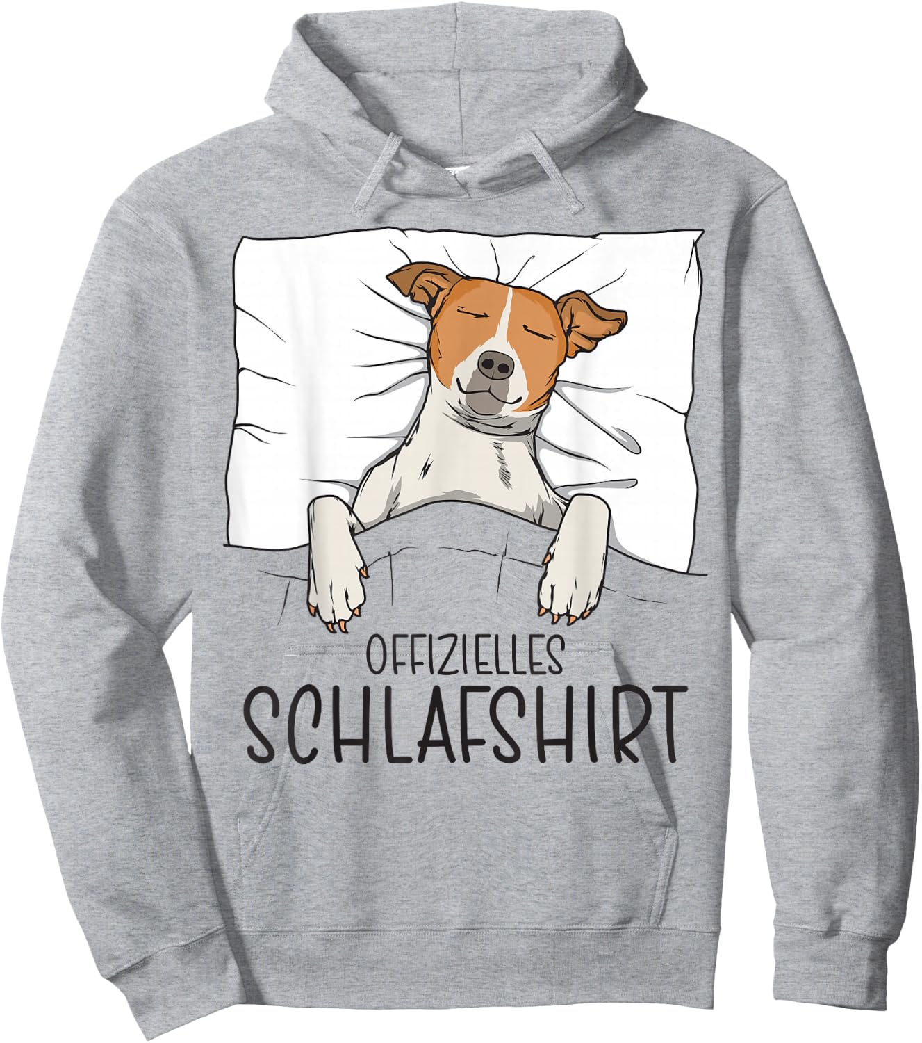 Official Jack Russel Terrier Dog Pyjamas, White Hoodie - Hoodie | Ash