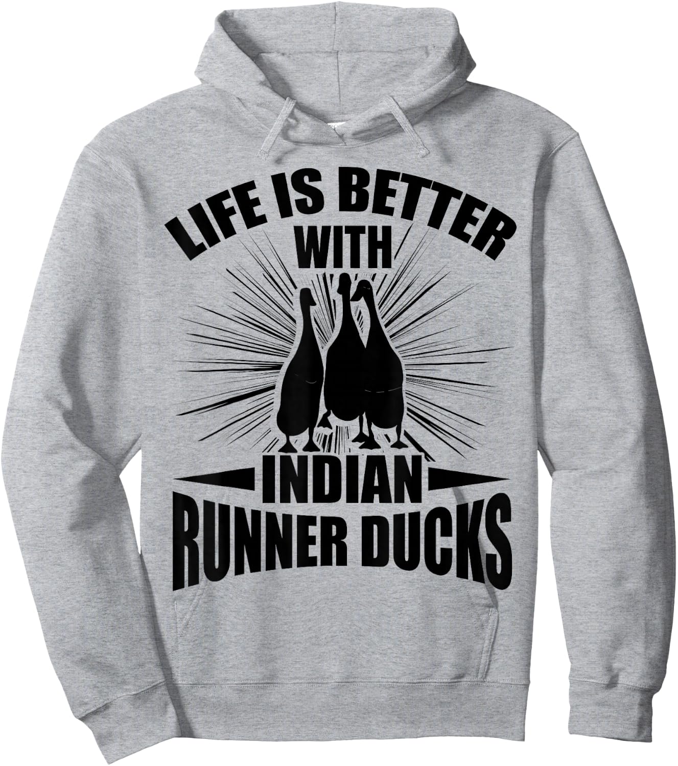 Duck Lover Indian Runner Duck Toys Indian Runner Duck Coop Hoodie - Hoodie | Ash