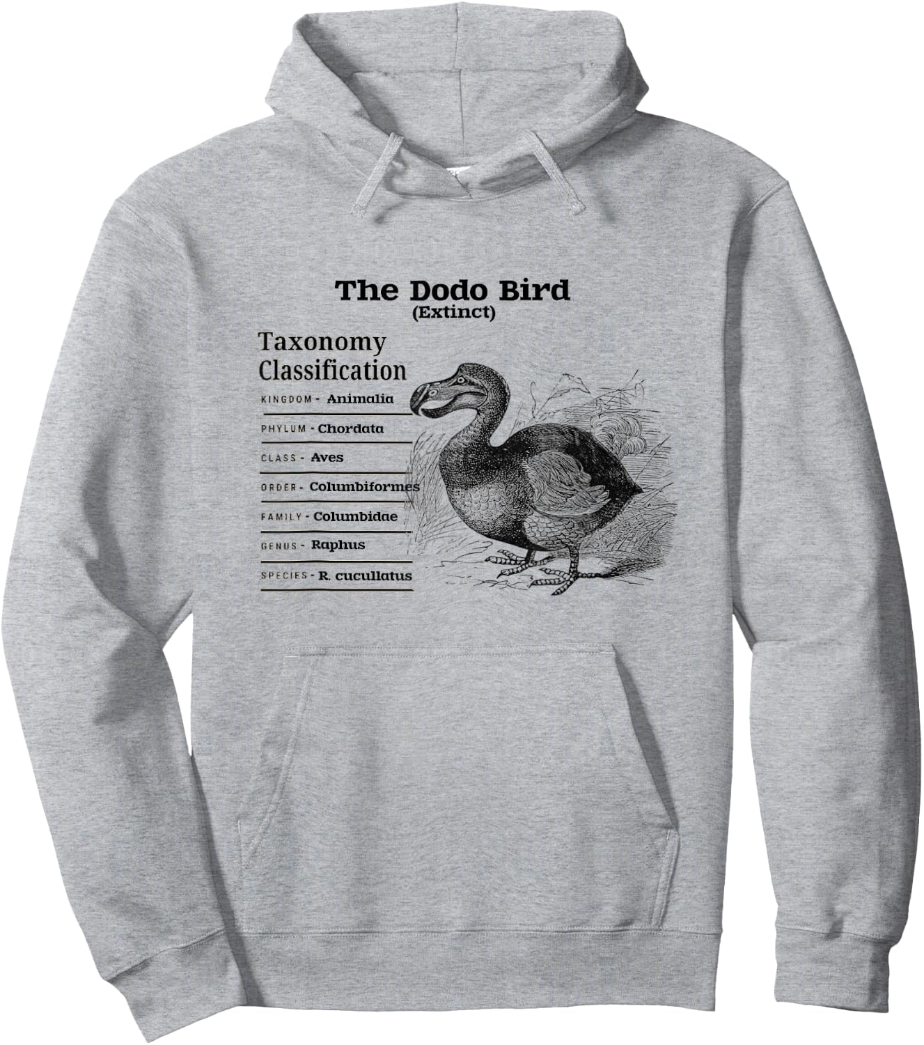 The Dodo Bird Taxonomy Classification Hoodie - Hoodie | Ash