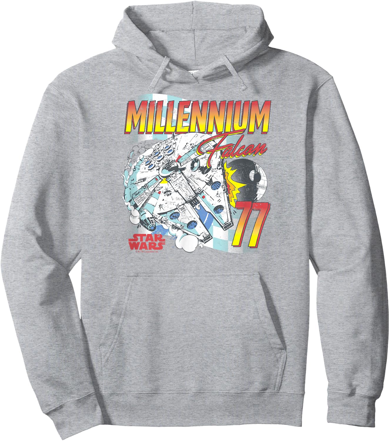Star Wars - Millennium Falcon Facing Hoodie - Hoodie | Ash