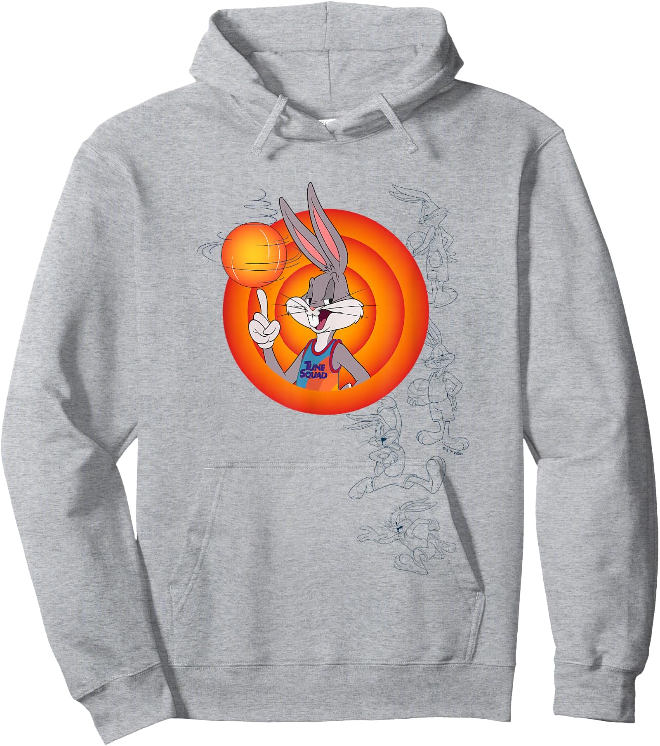 Space Jam: A New Legacy Best Player Bugs Bunny Chest Frame Hoodie - Hoodie | Ash