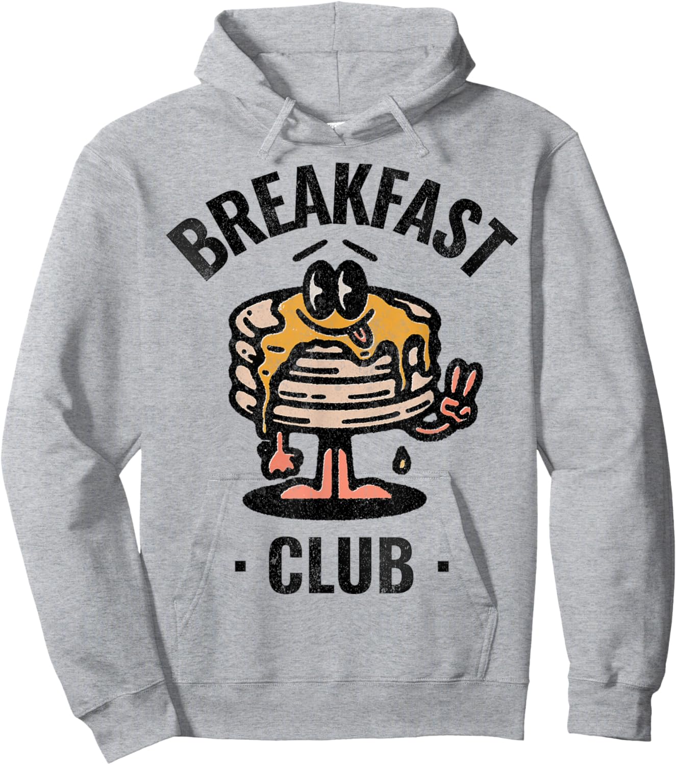 Breakfast Club Retro Vintage Pancake Trendy Aesthetic Brunch Hoodie - Hoodie | Ash
