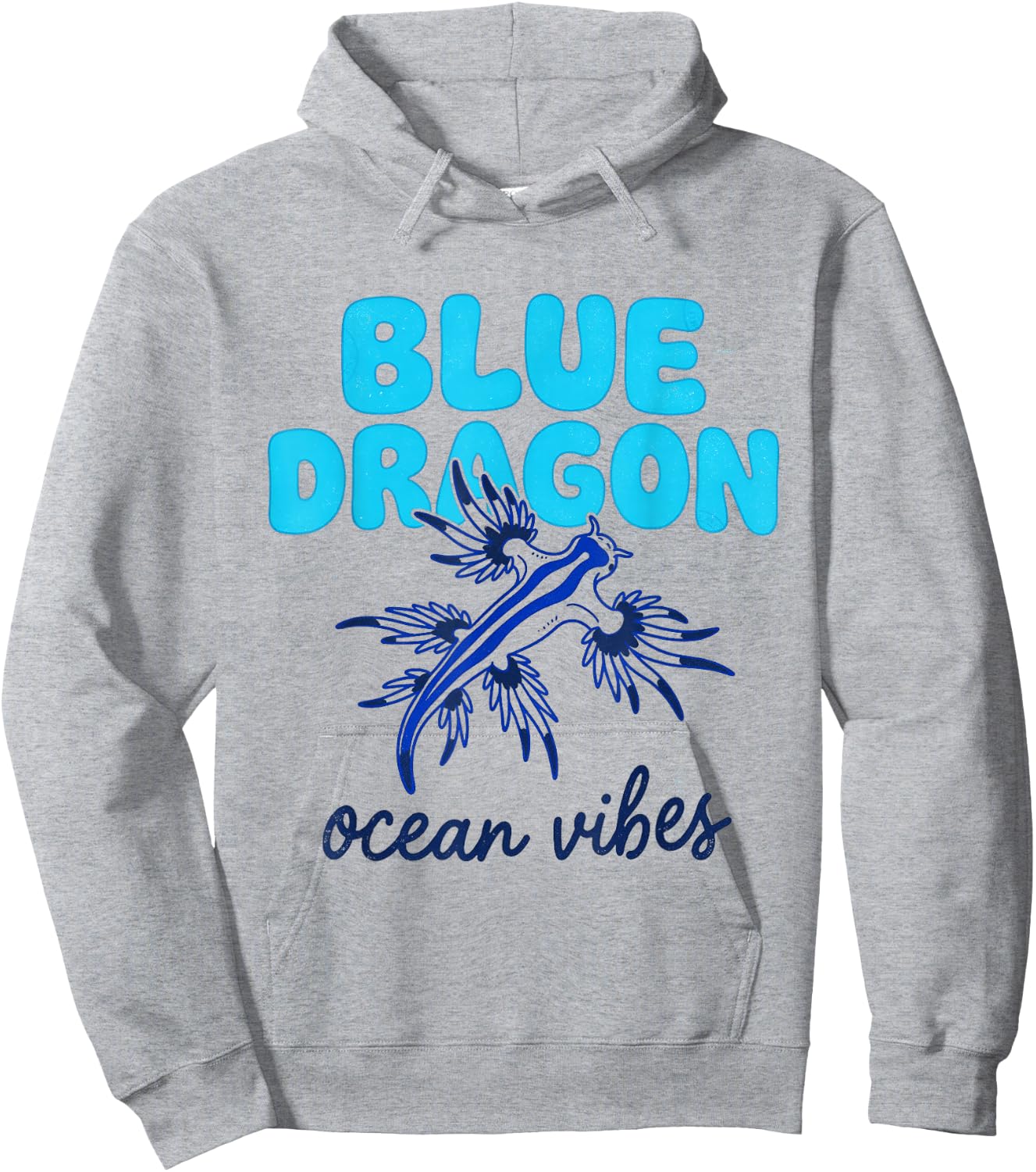 Glaucus Atlanticus Blue Dragon Sea Slug Creature Hoodie - Hoodie | Ash