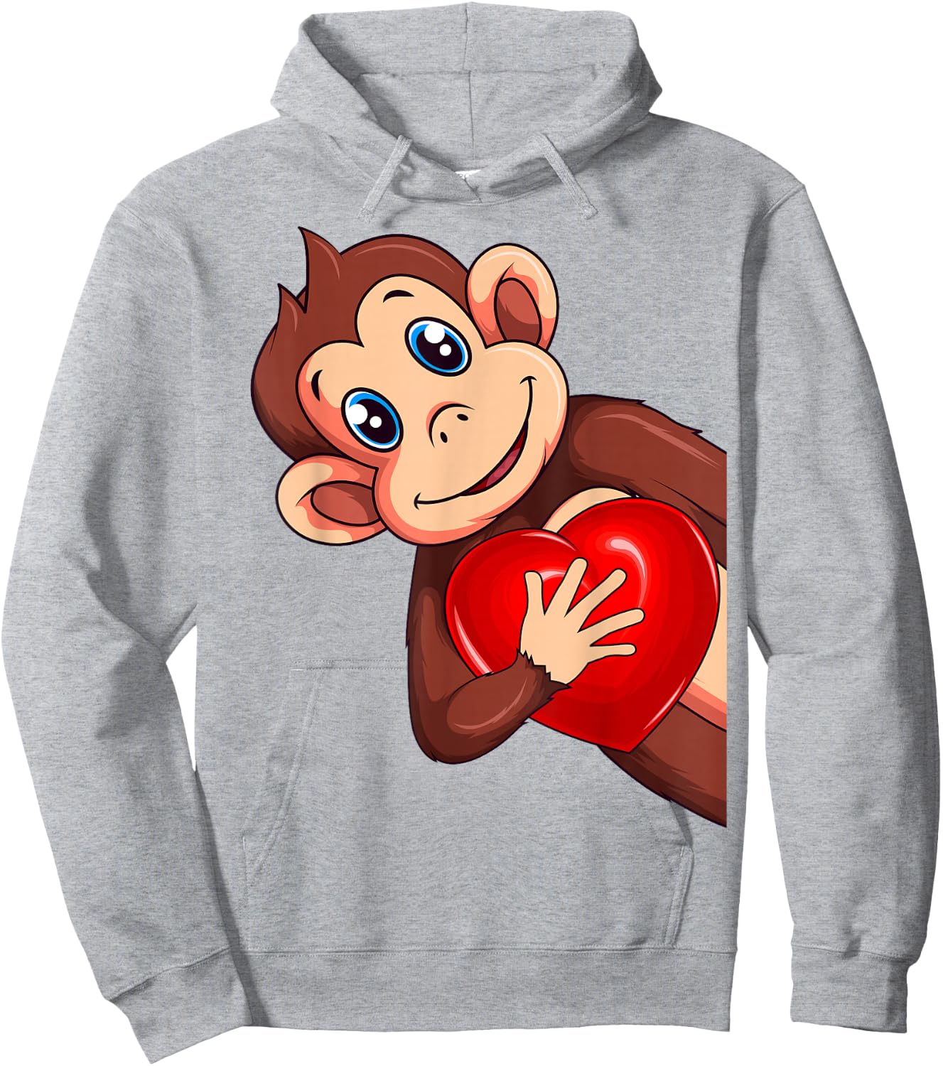 Affen Äffchen Mädchen Kinder Damen Hoodie - Hoodie | Ash