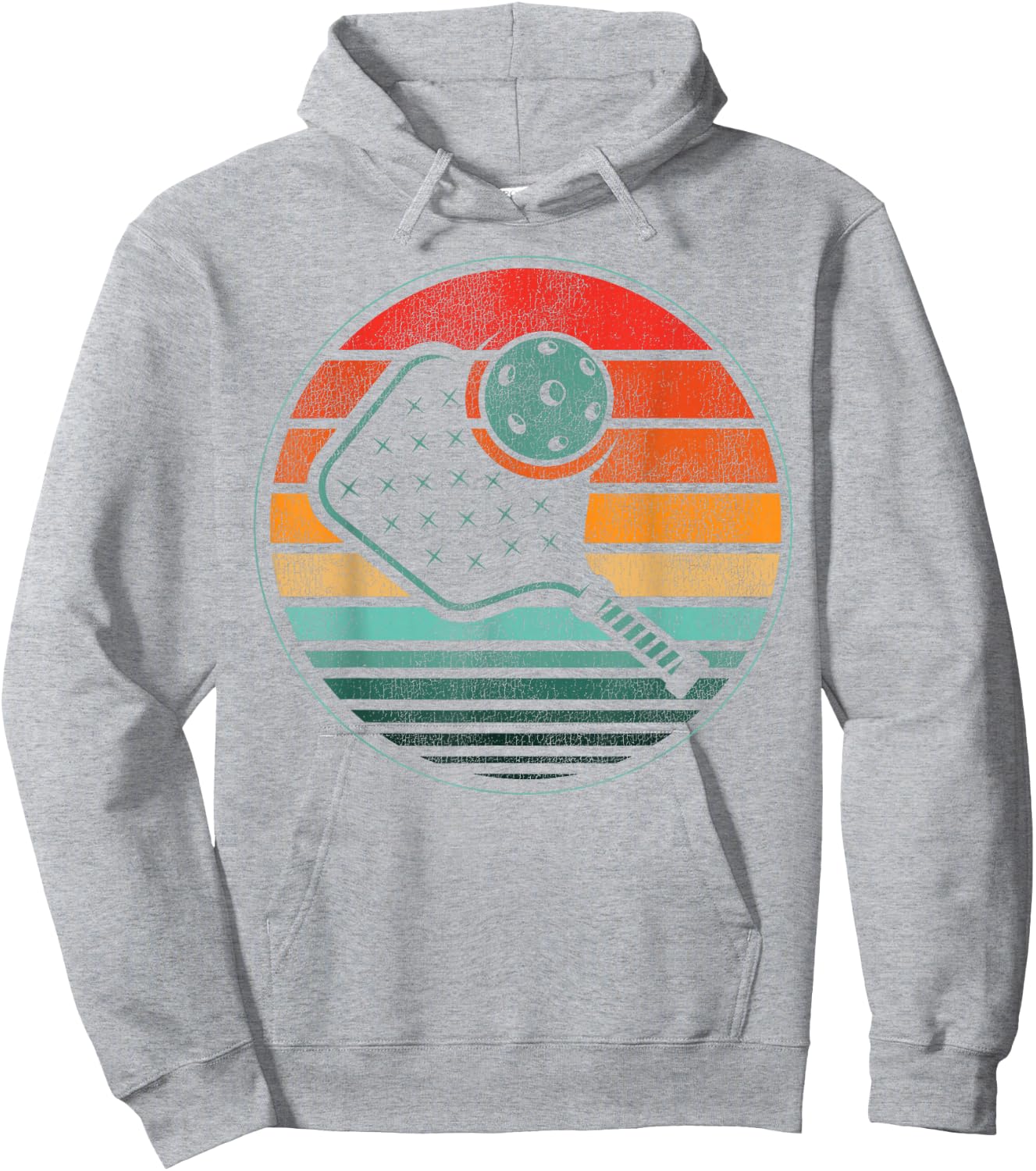 Pickleball Retro Vintage Hoodie - Hoodie | Ash