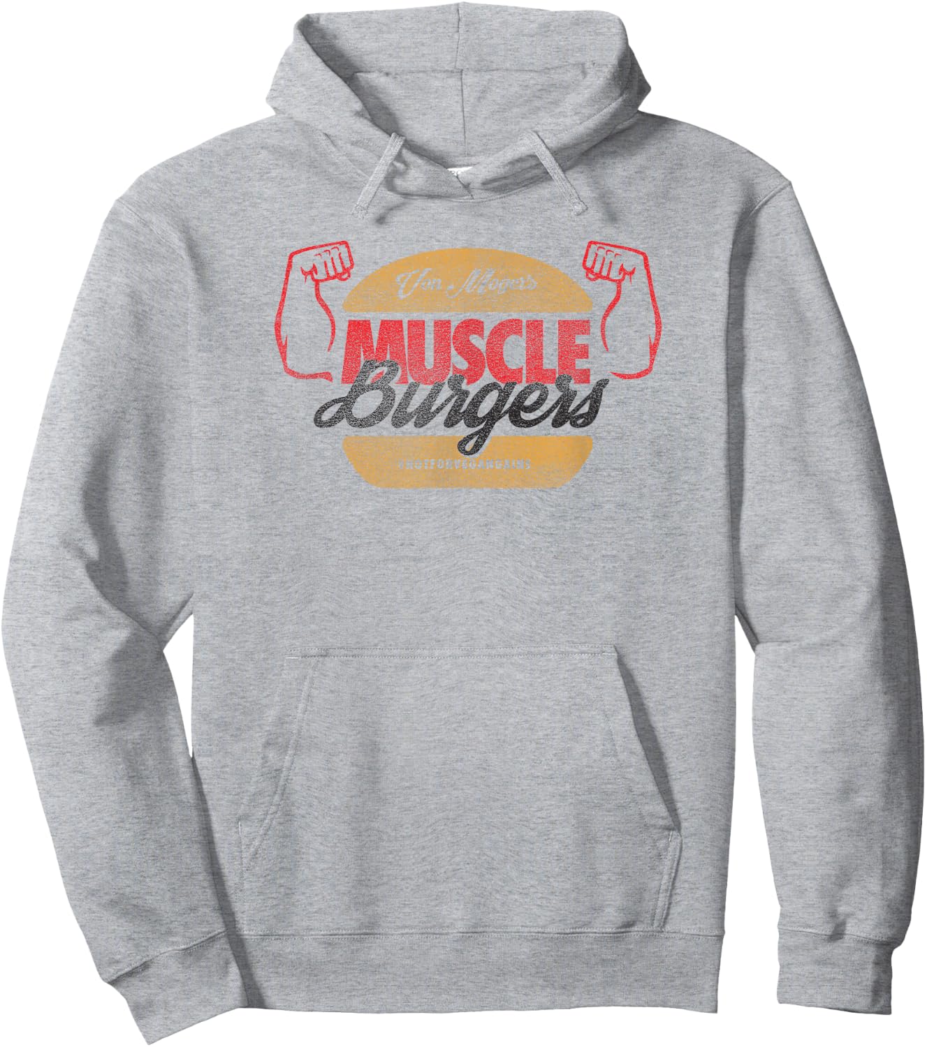 Calum Von Moger Muscle Burger Hoodie - Hoodie | Ash