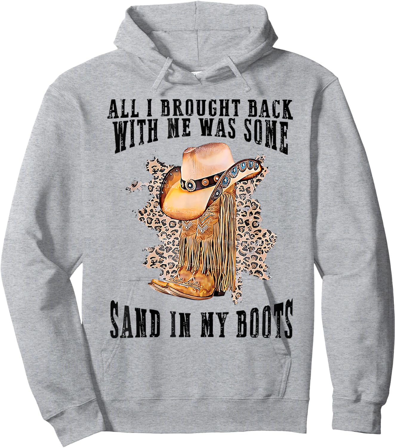 Sand In My Boots Country Music Lovers Hoodie - Hoodie | Ash