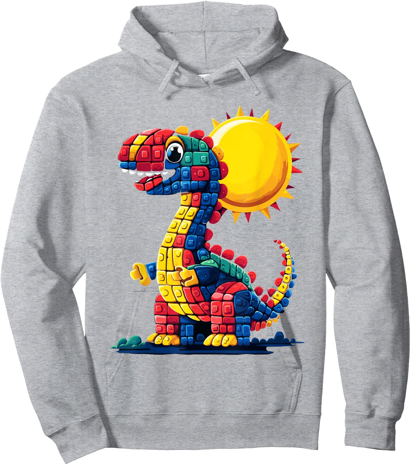 Legosaurus Legos Saurus Hoodie - Hoodie | Ash