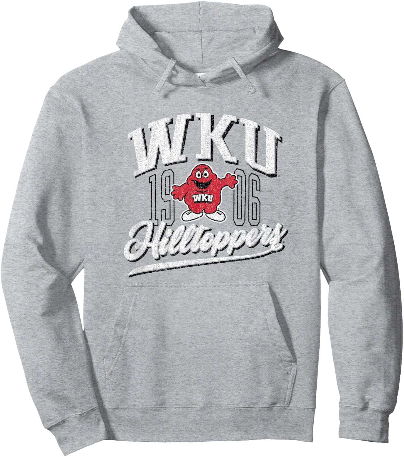Western Kentucky University Hilltoppers Vintage Script Hoodie - Hoodie | Ash