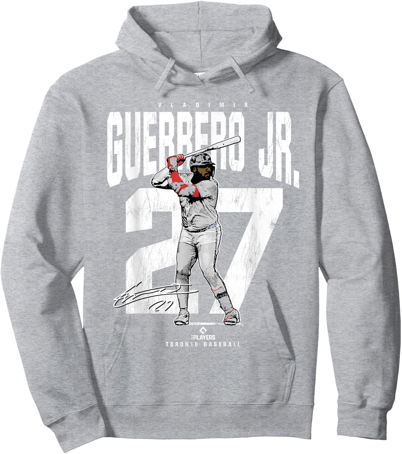 Vladimir Guerrero Jr. | Toronto Baseball Players | MLBVGU392 Hoodie - Hoodie | Ash