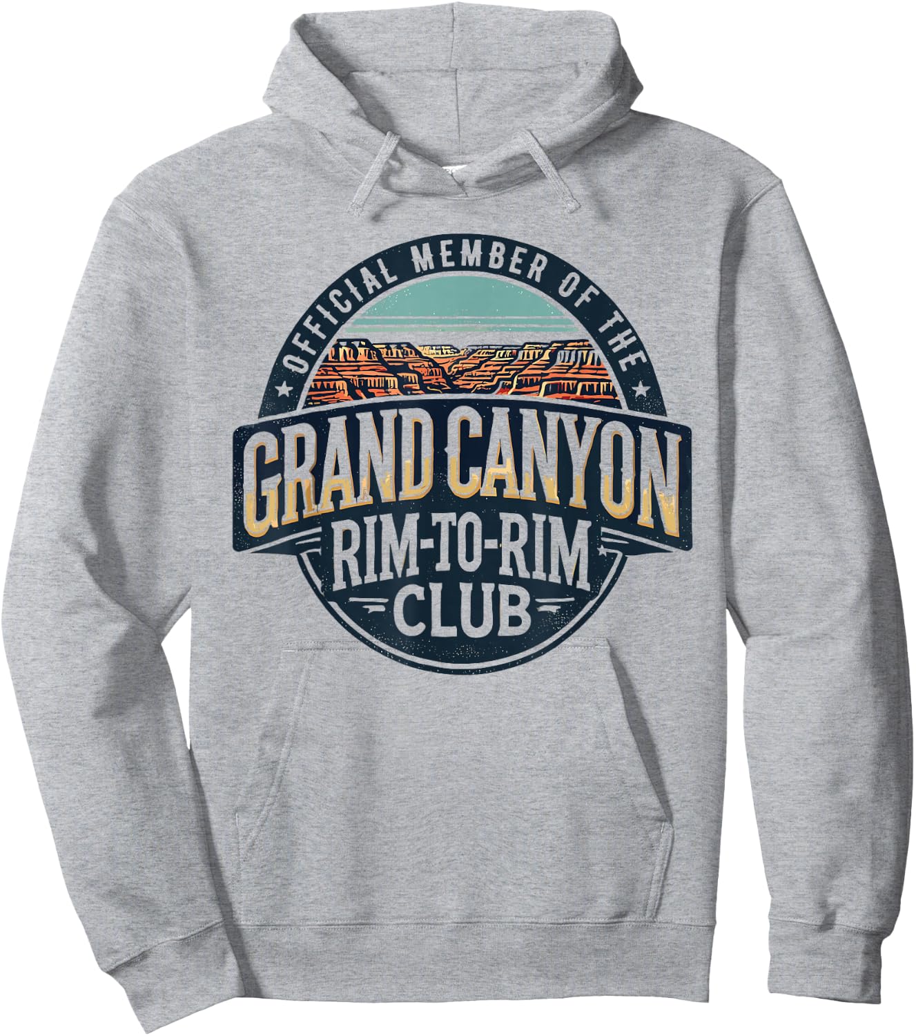 Official Member of the Grand Canyon Rim-to-Rim Club Hoodie - Hoodie | Ash